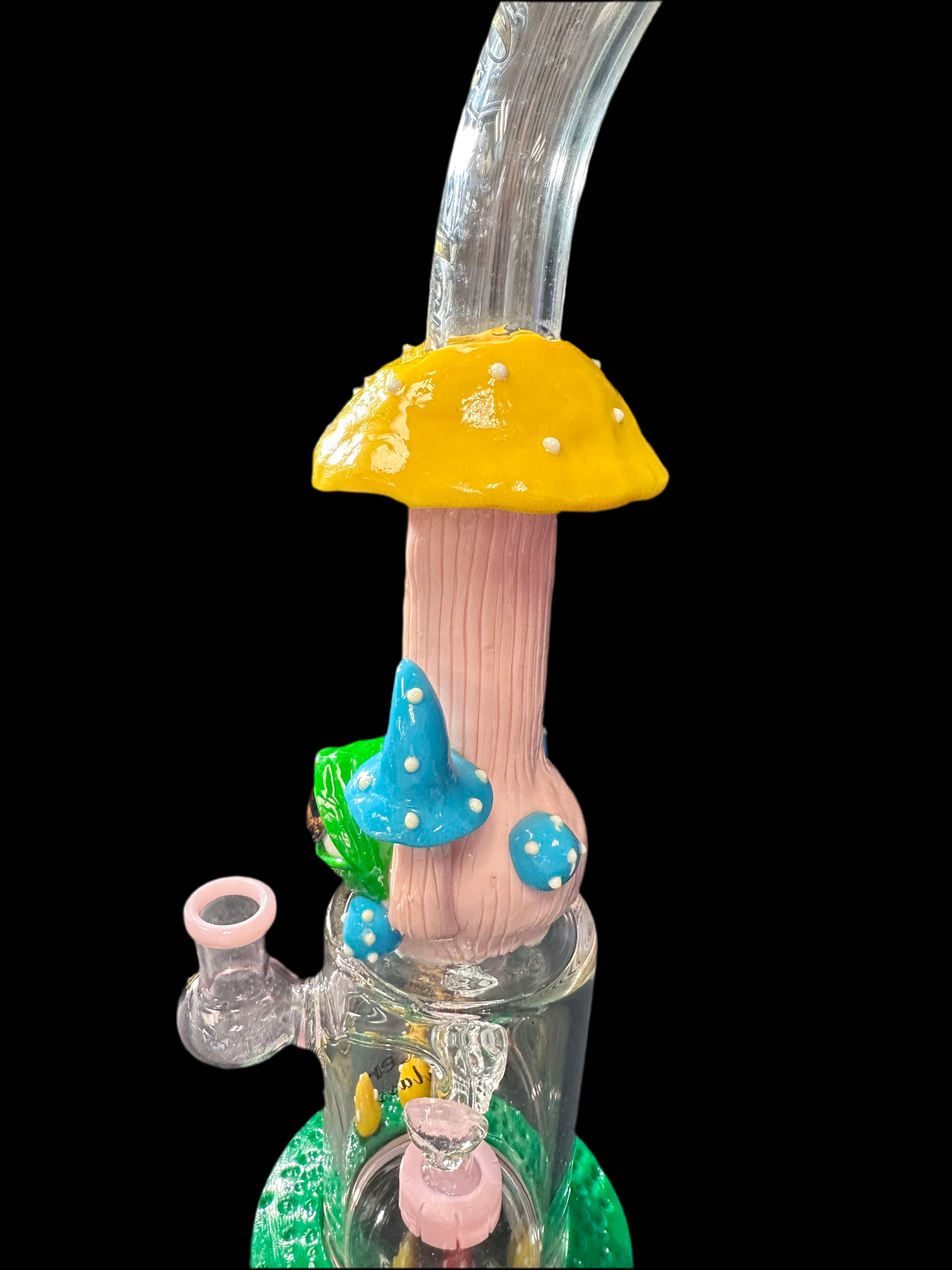 ONE EYE HIPSTER PINK GLASS BONG /DAB