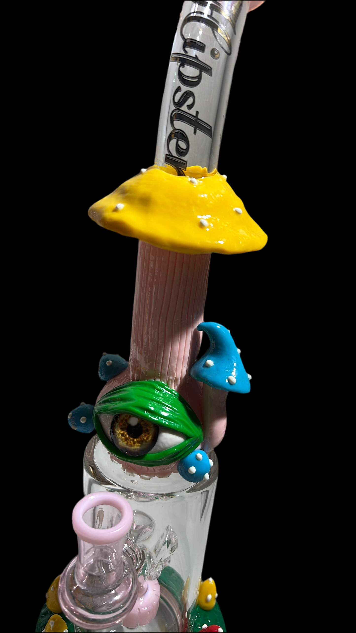 ONE EYE-HIPSTER WATER PIPE *GLOW IN THE DARK