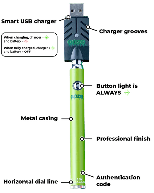 OOZE TWIST PEN CART BATTERY 510
