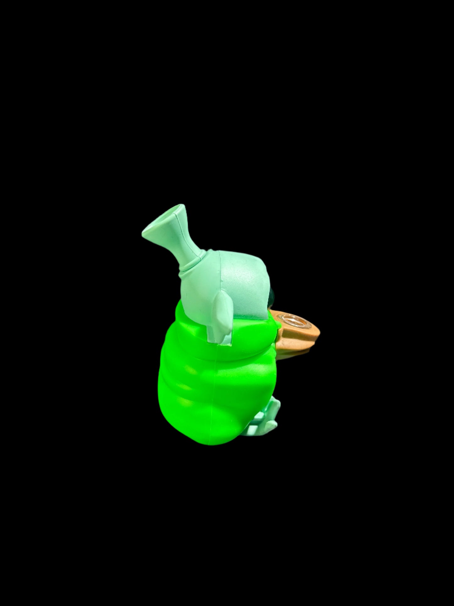 YODA WITH GREEN ROBE SILICONE BONG