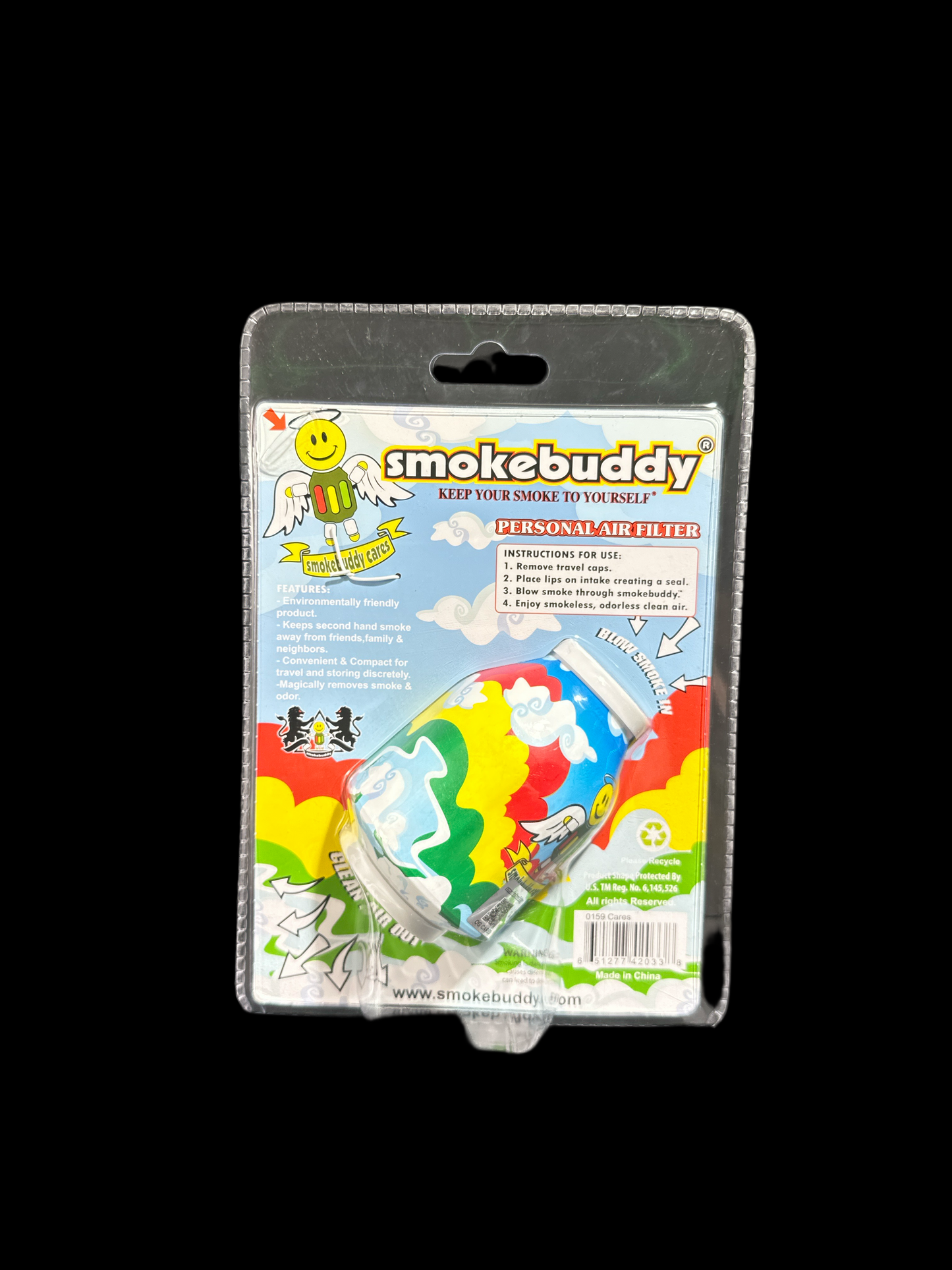 THE ORIGINAL SMOKEBUDDY COLORFUL CLOUDS