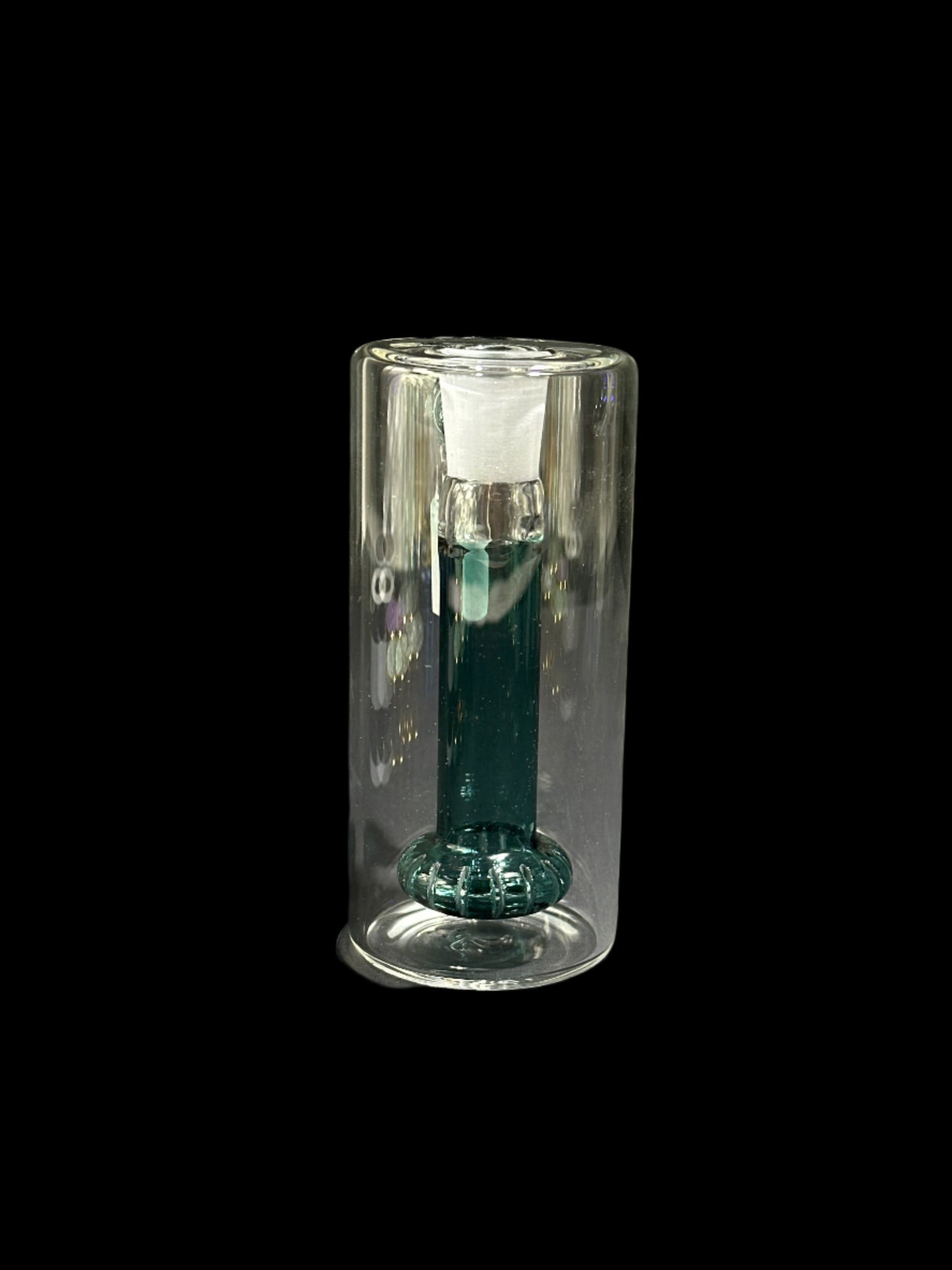 GREEN GLASS ASHCATCHER