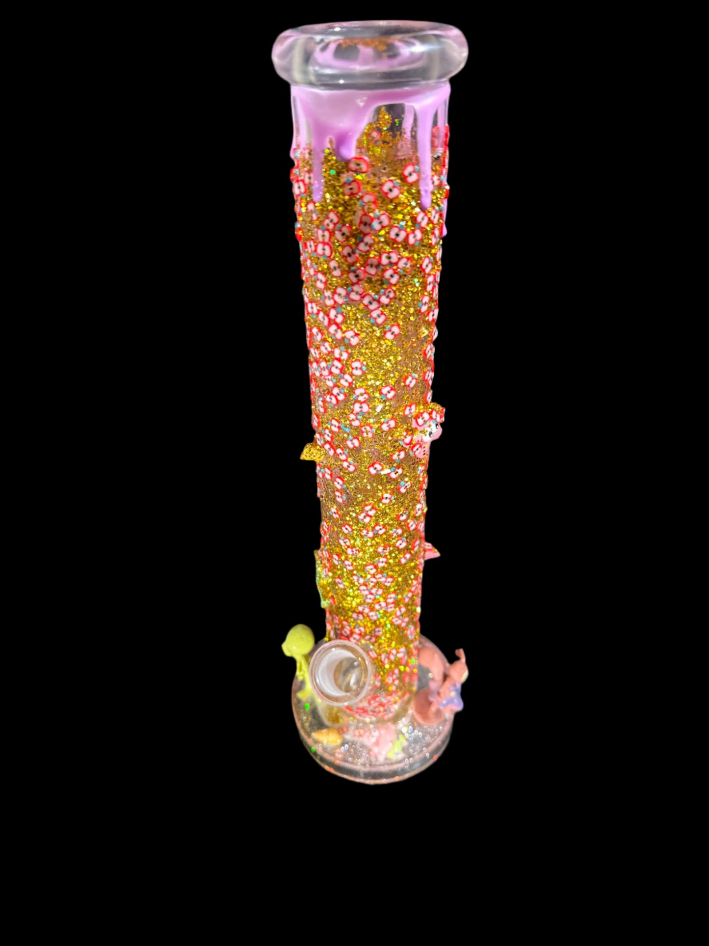 TOON DREAMZ HAND CRAFT SQUIDWARD AND SANDY CHEEKS GLASS BONG