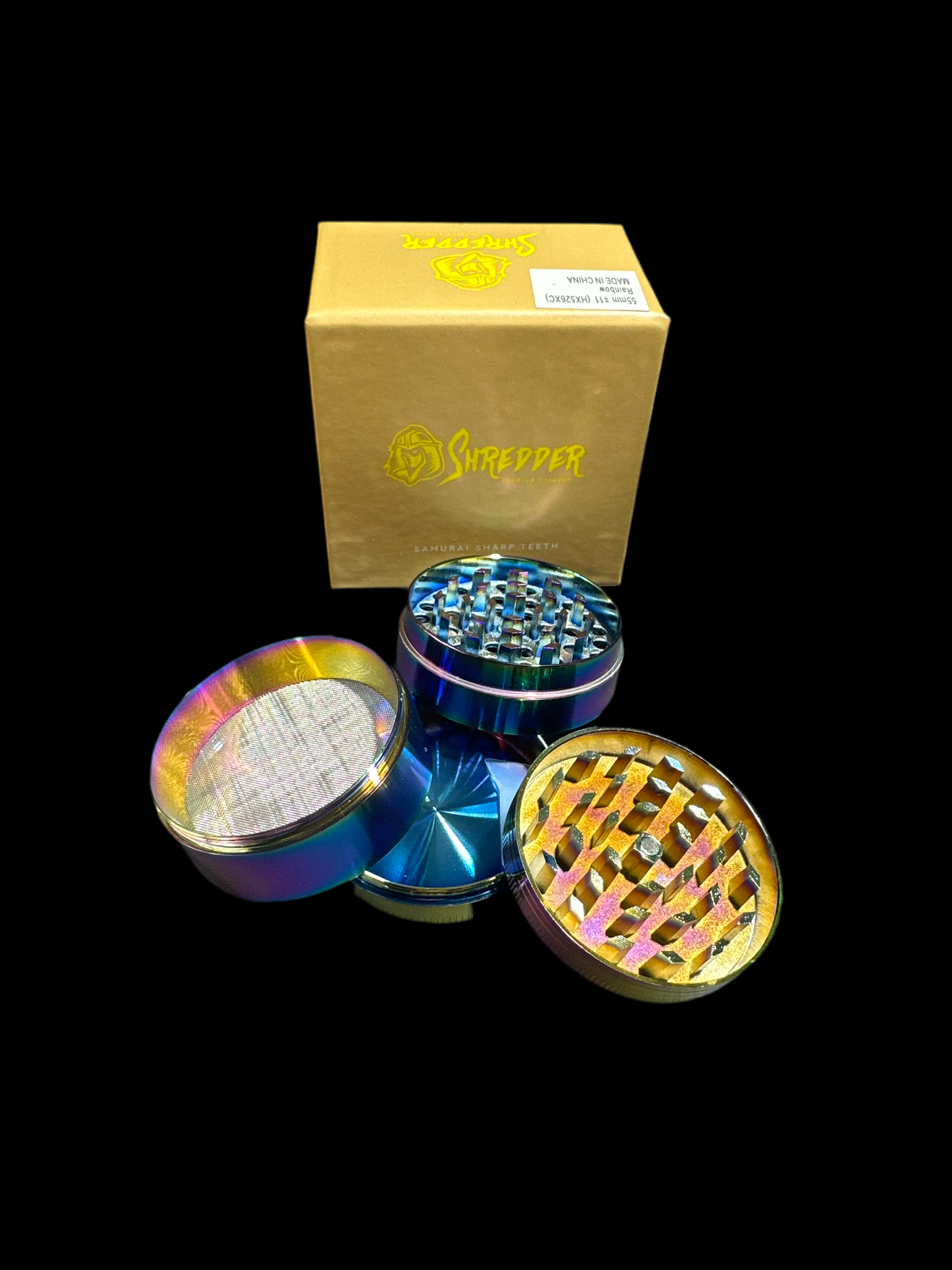 RAINBOW MEDIUN SAMURAI SHARP TEETH SHREDDER GRINDER