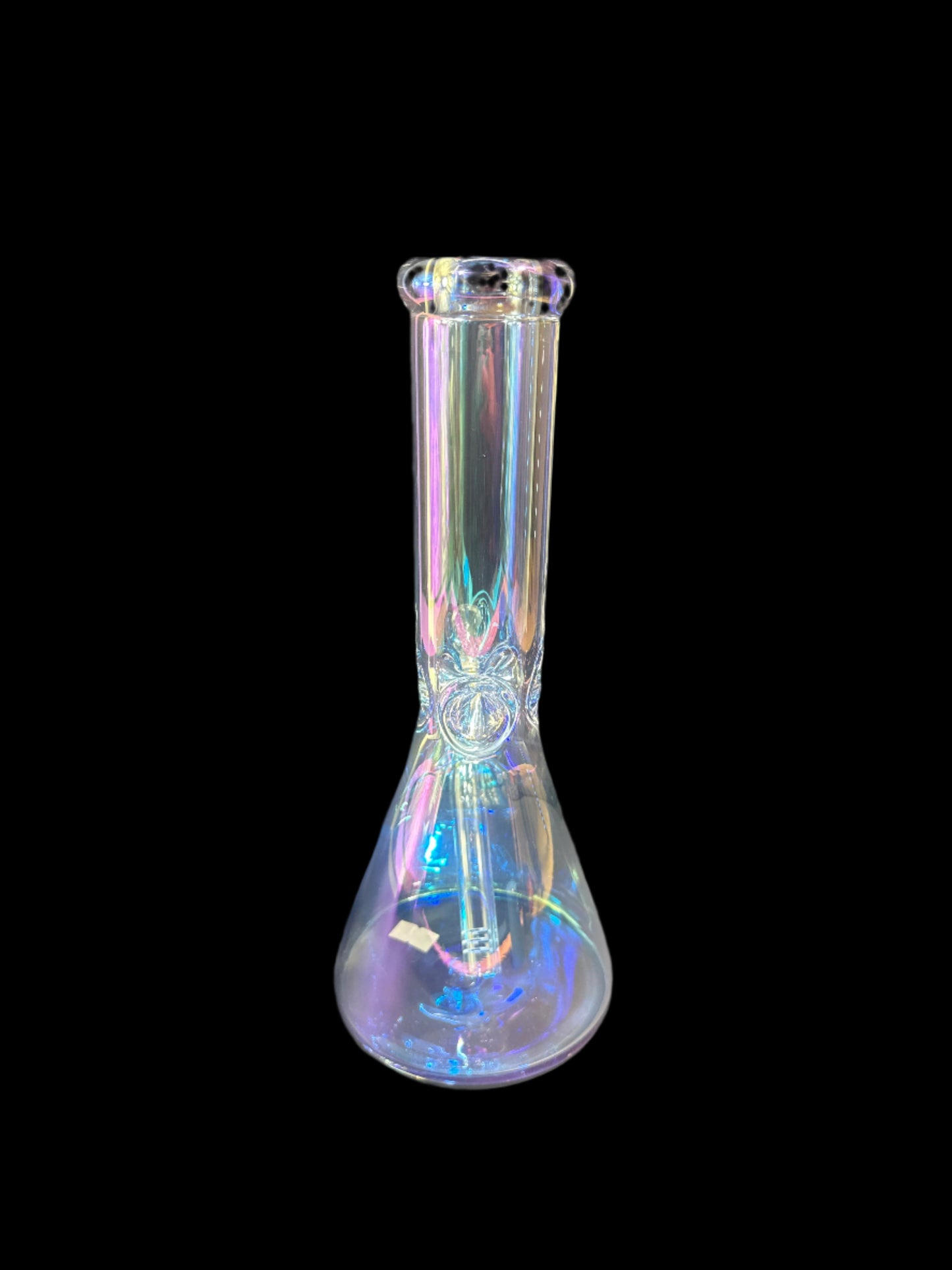 IRIDESCENT CLEAR GLASS BONG