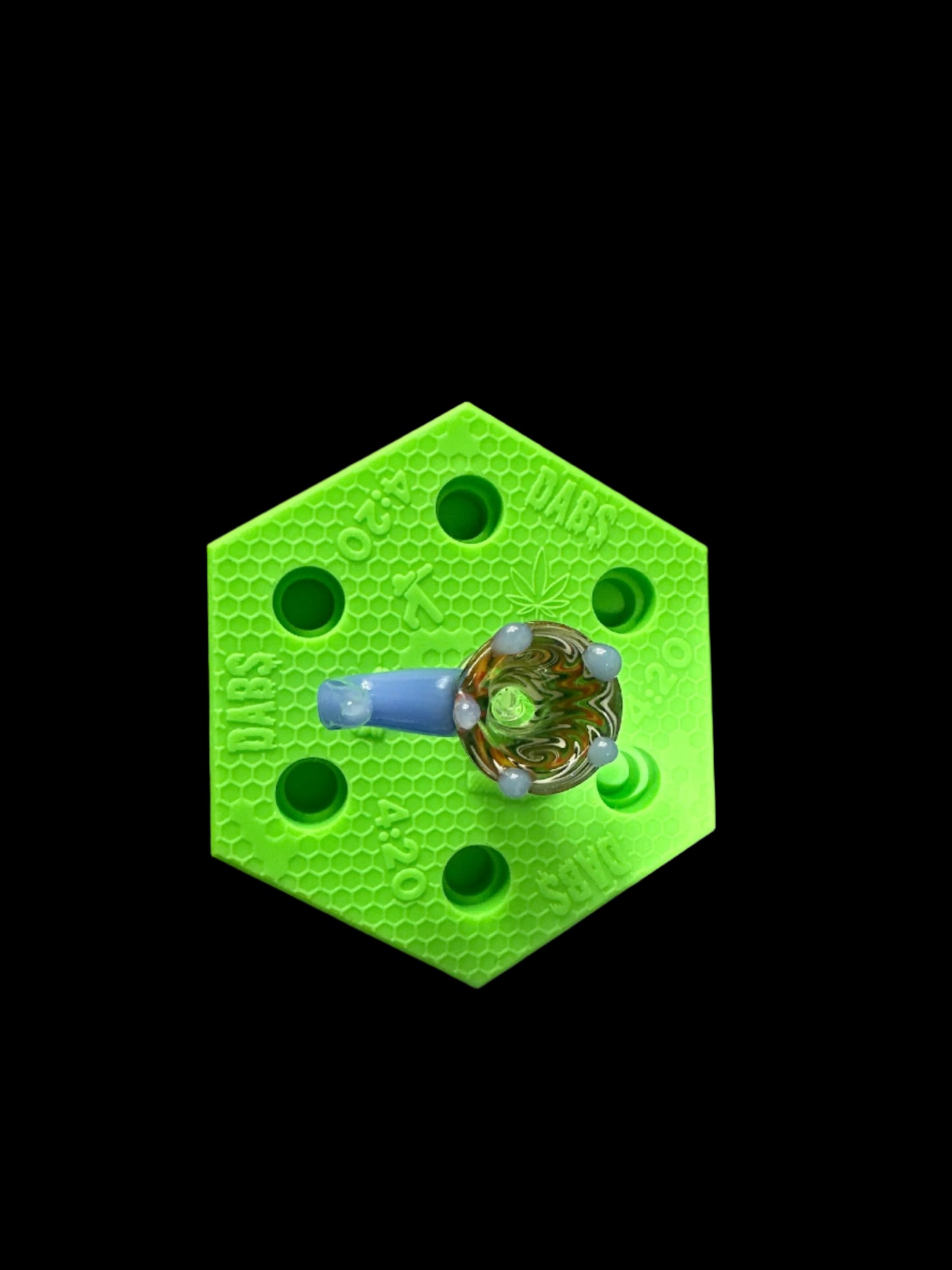 14MM LIGHT BLUE BOWL HORN PIECE