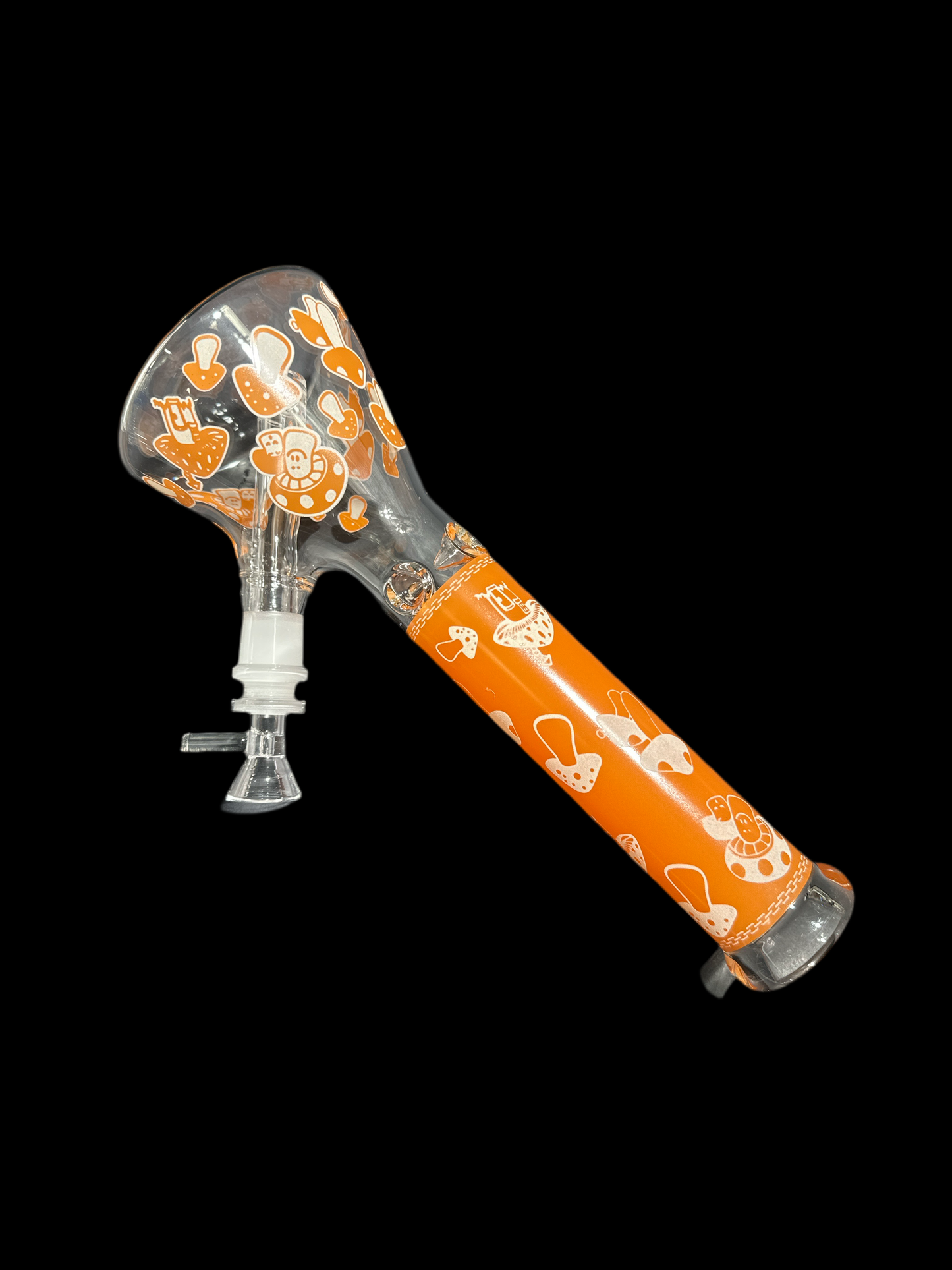 MEDIUM LIGHT MUSHROOMS HEAD BEACOR GLASS BONG