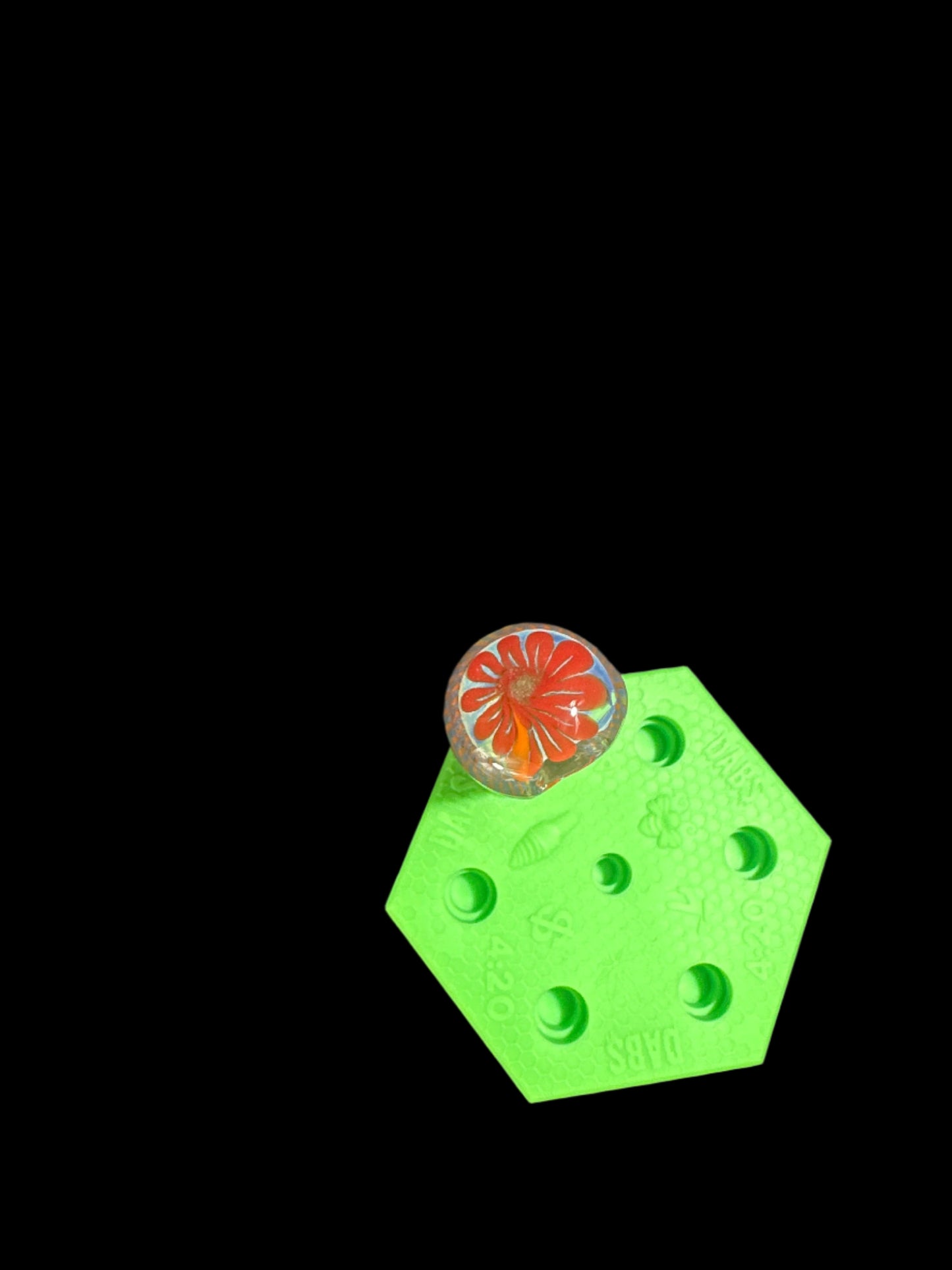 FLOWER GLASS HAND PIPE