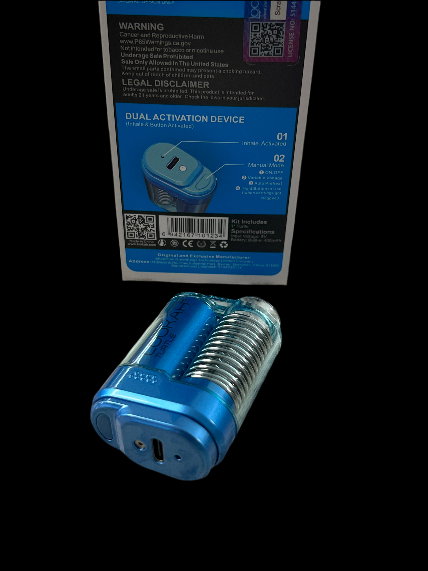 LOOKAH Turtle 510 Battery Pen