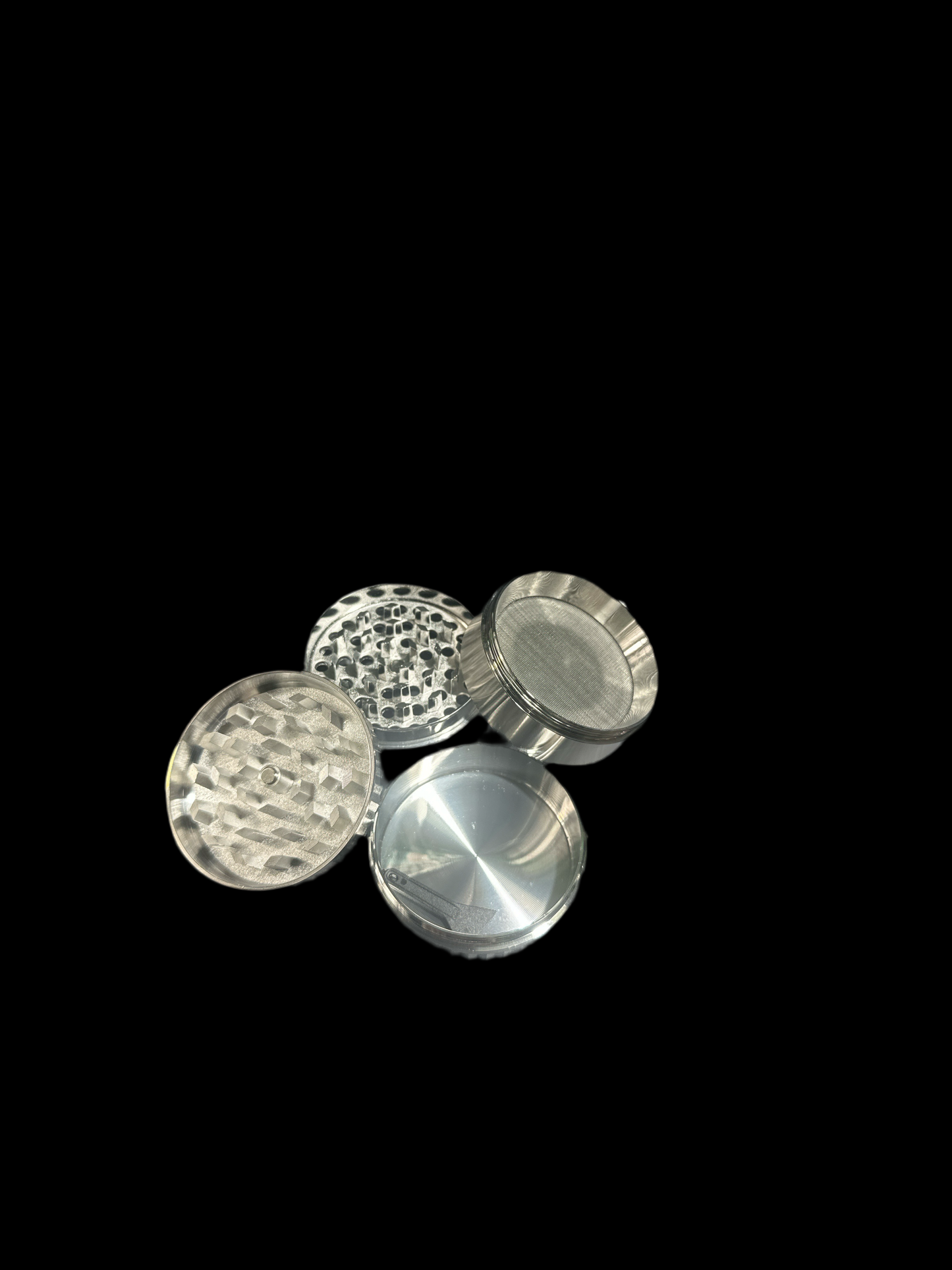 SILVER CHROMIUM CRUSHER MEDIUM GRINDER