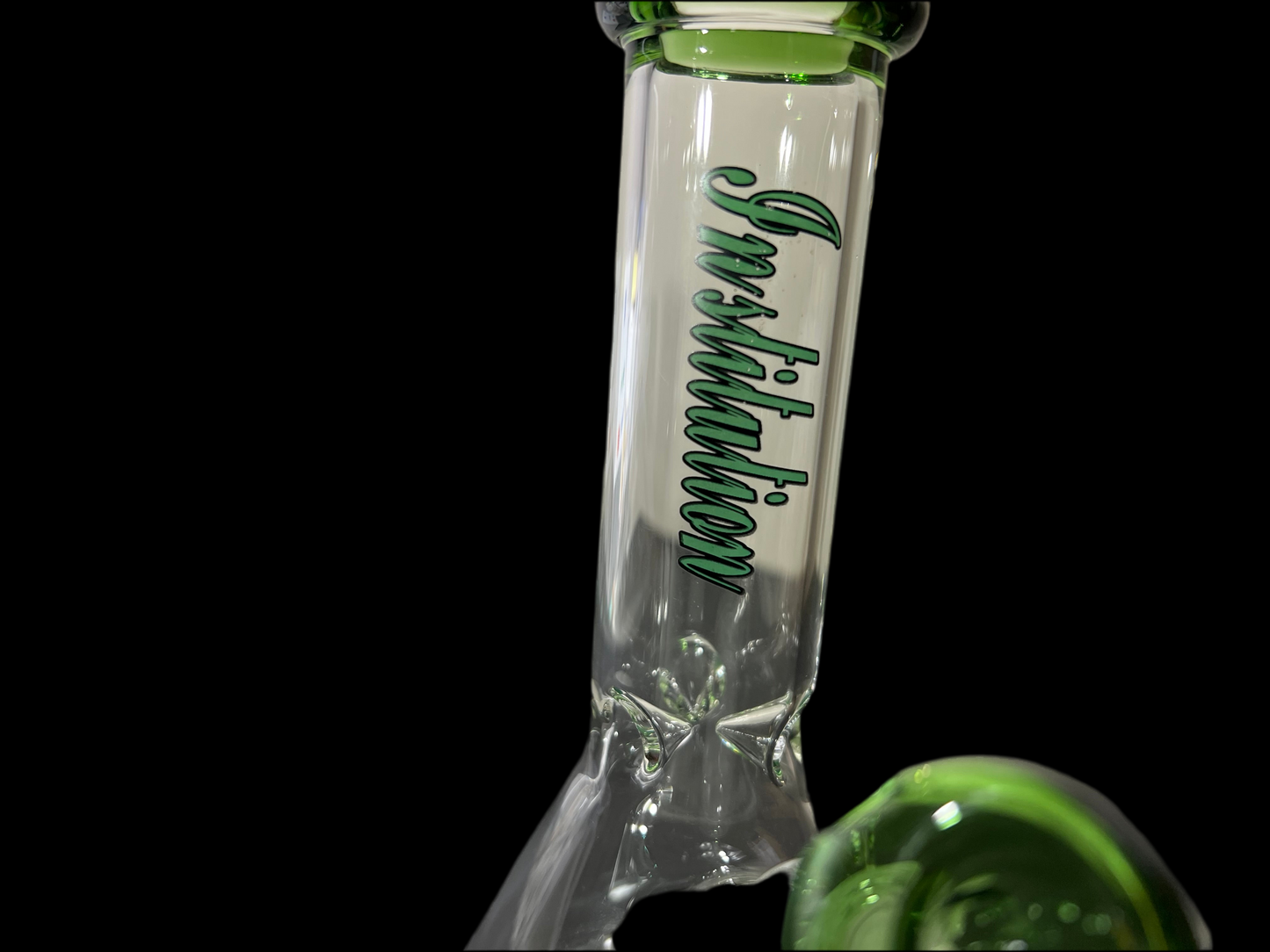 19CM INSTITUTION CLEAR GLASS / Dab rig