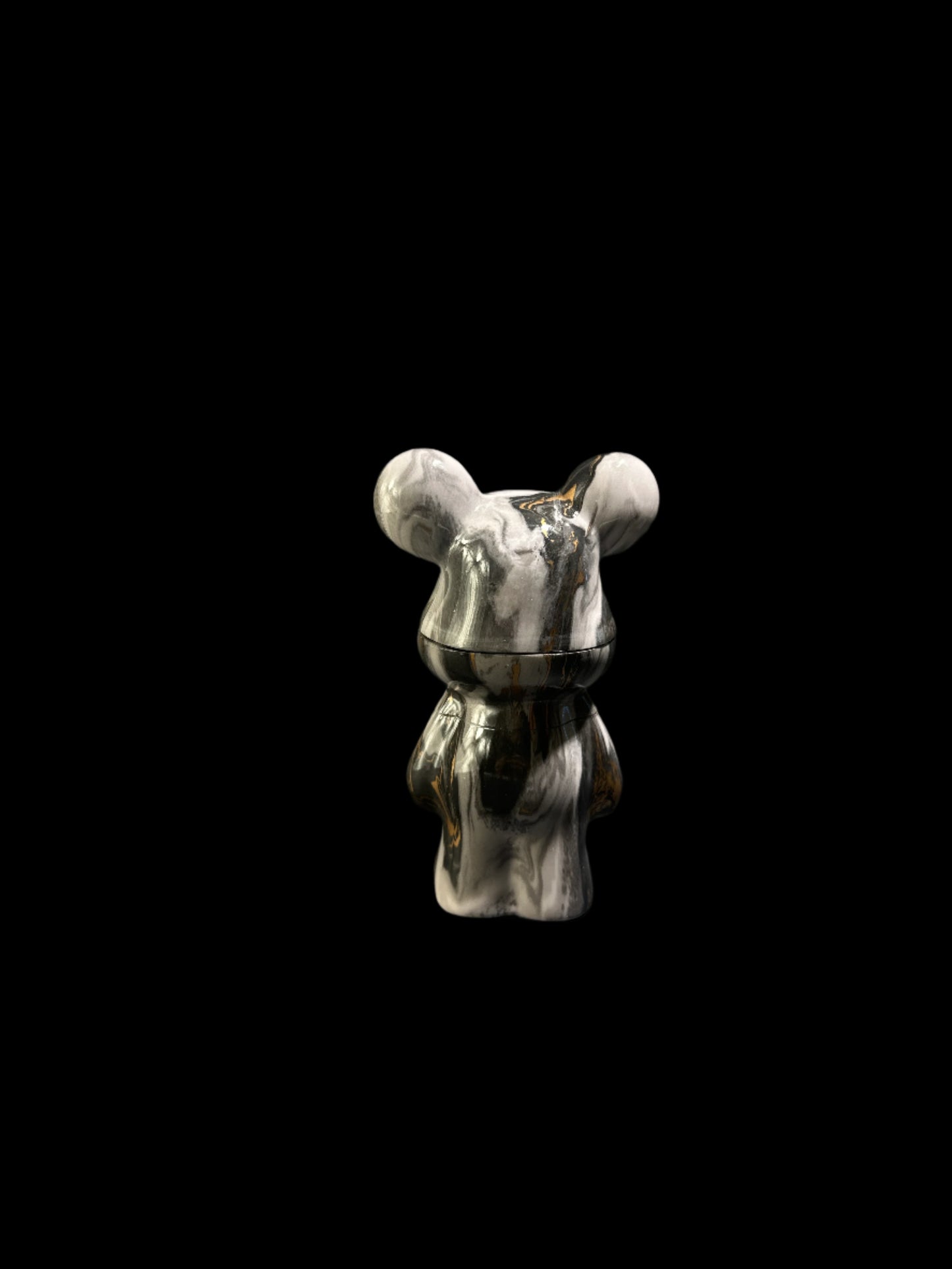BLACK AND GOLD MARBLE BEAR GRINDER