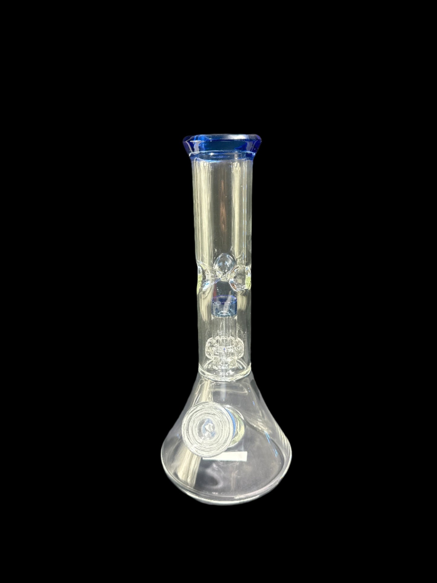 MEDIUM BLUE MOUTHPIECE GLASS BONG