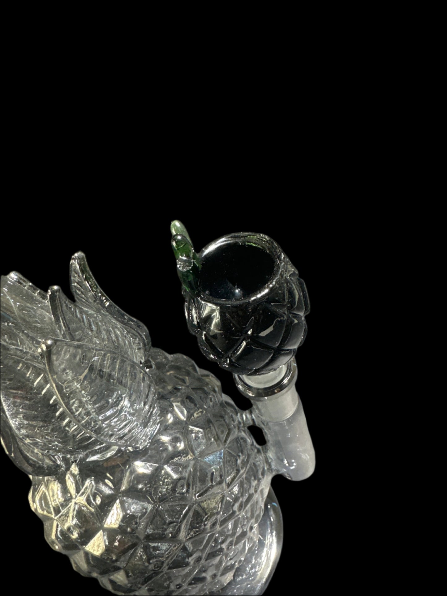 BLACK PINEAPPLE GLASS BONG