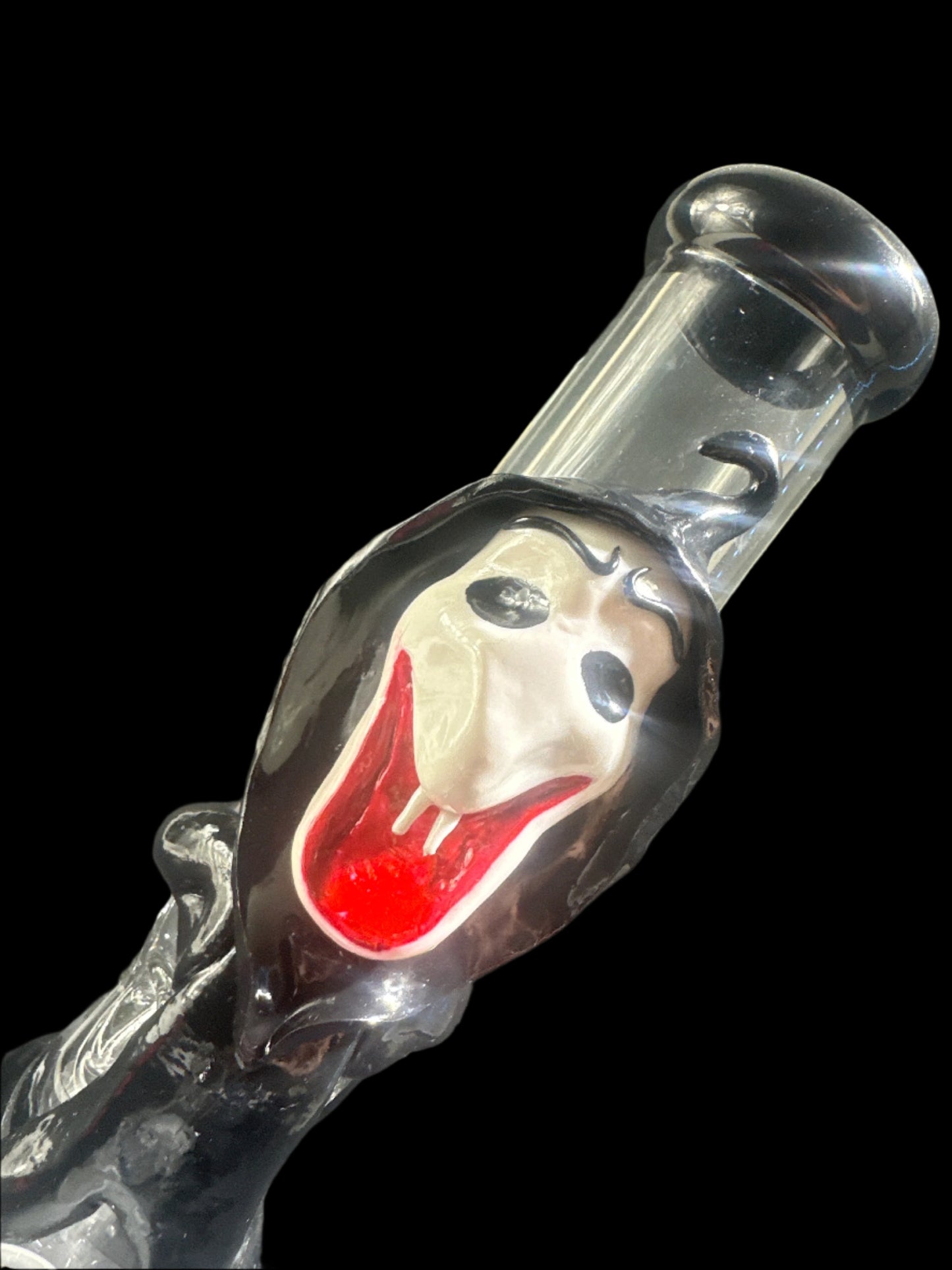 SCULPTED GHOST GLASS BONG