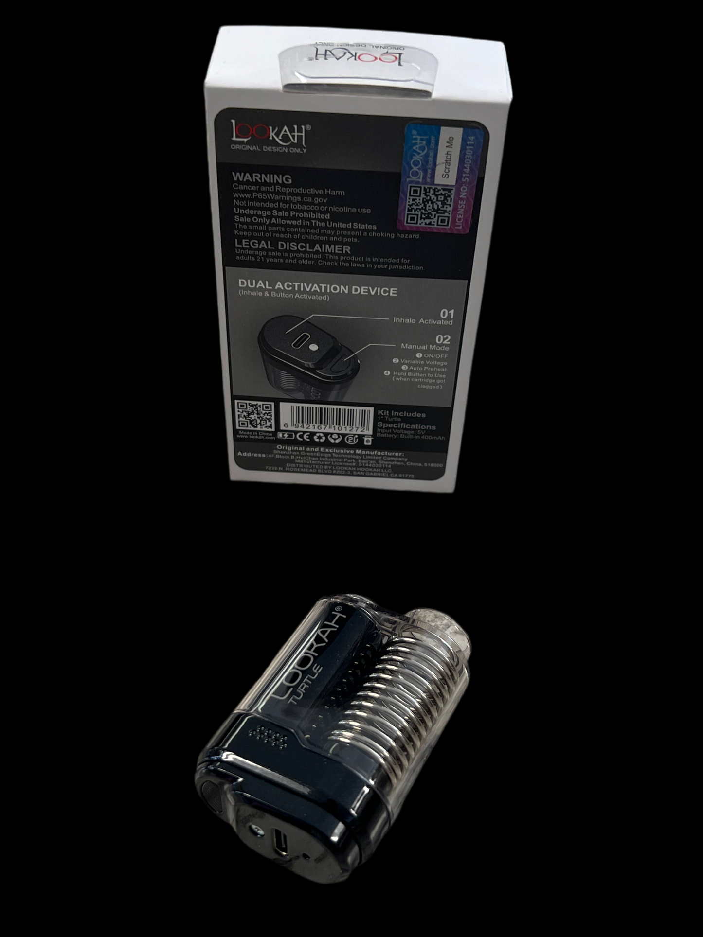 LOOKAH Turtle 510 Battery Pen
