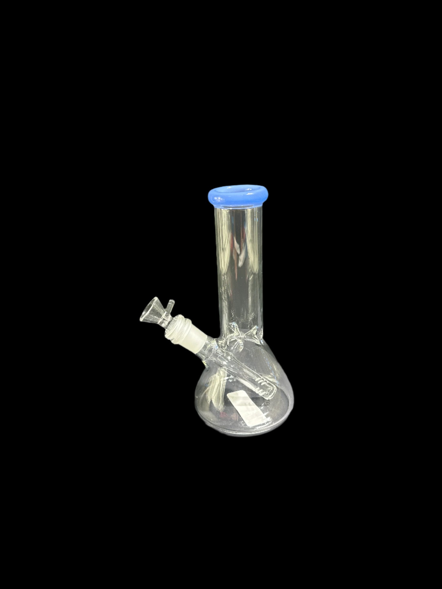SMALL BLUE MOUTHPIECE GLASS BONG