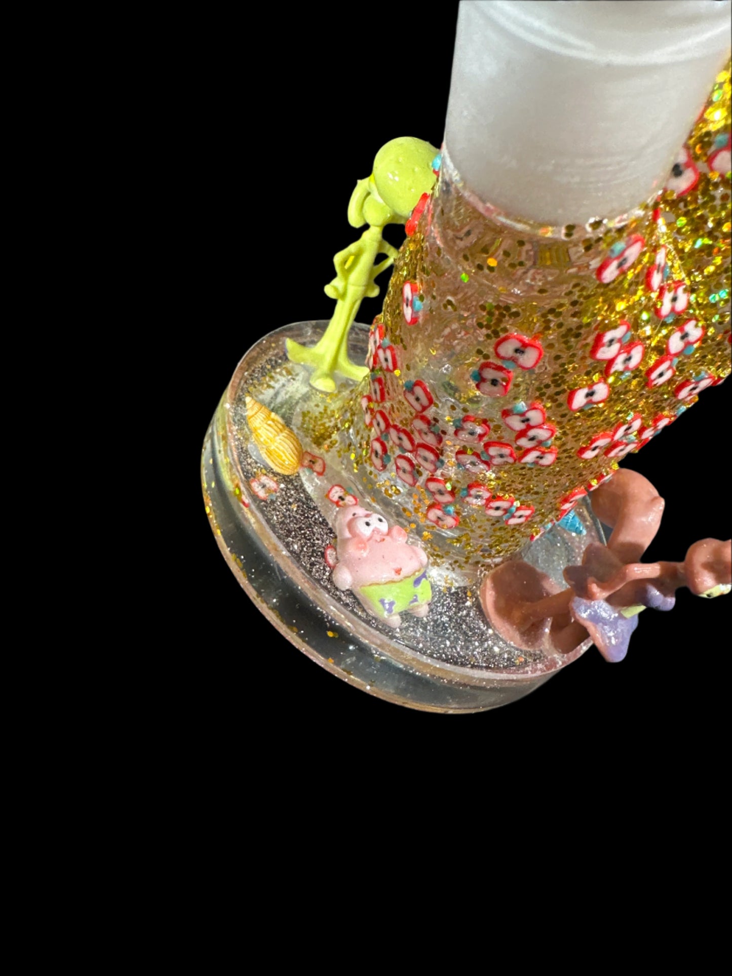 TOON DREAMZ HAND CRAFT SQUIDWARD AND SANDY CHEEKS GLASS BONG