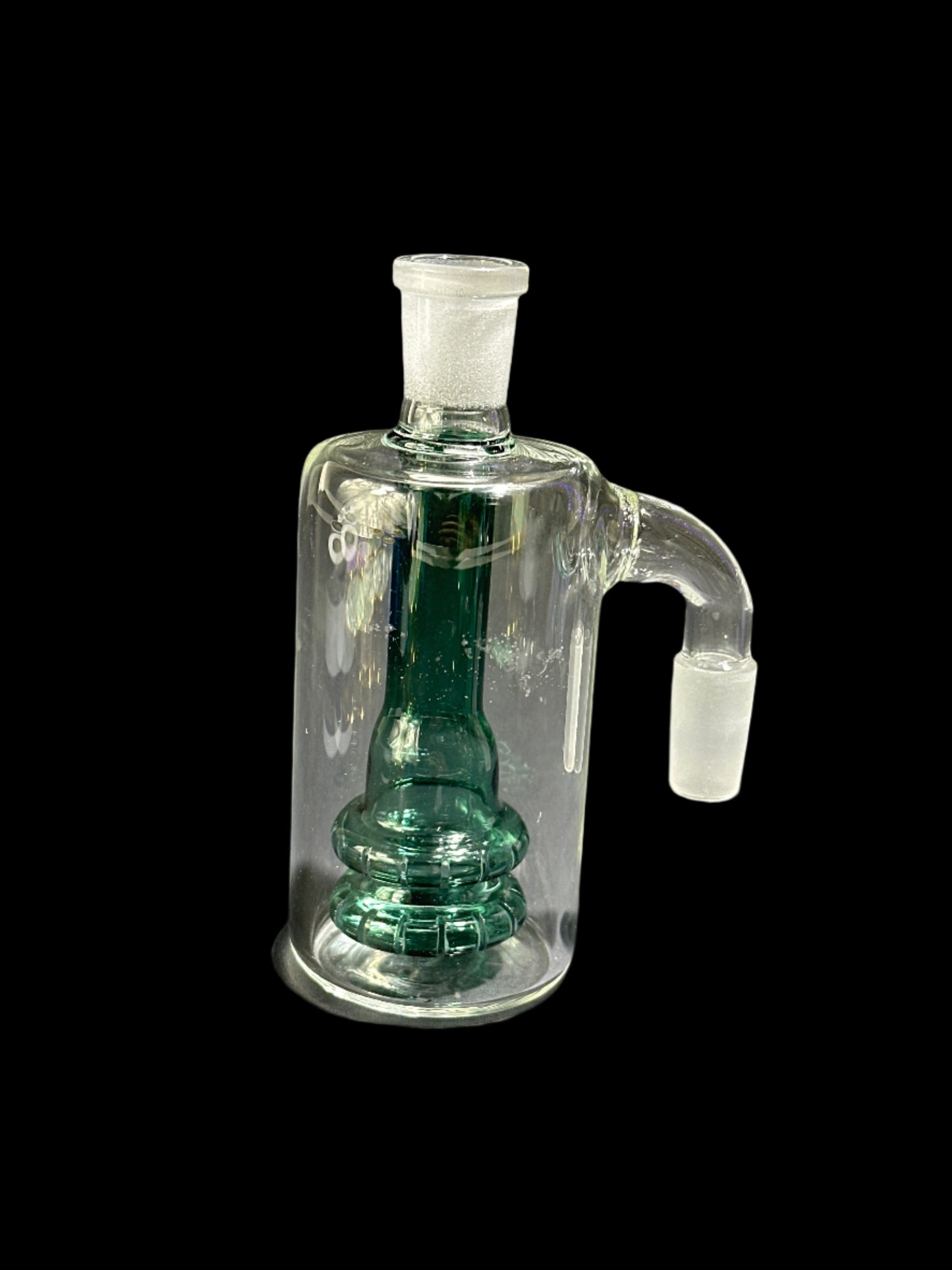 GREEN GLASS ASHCATCHER