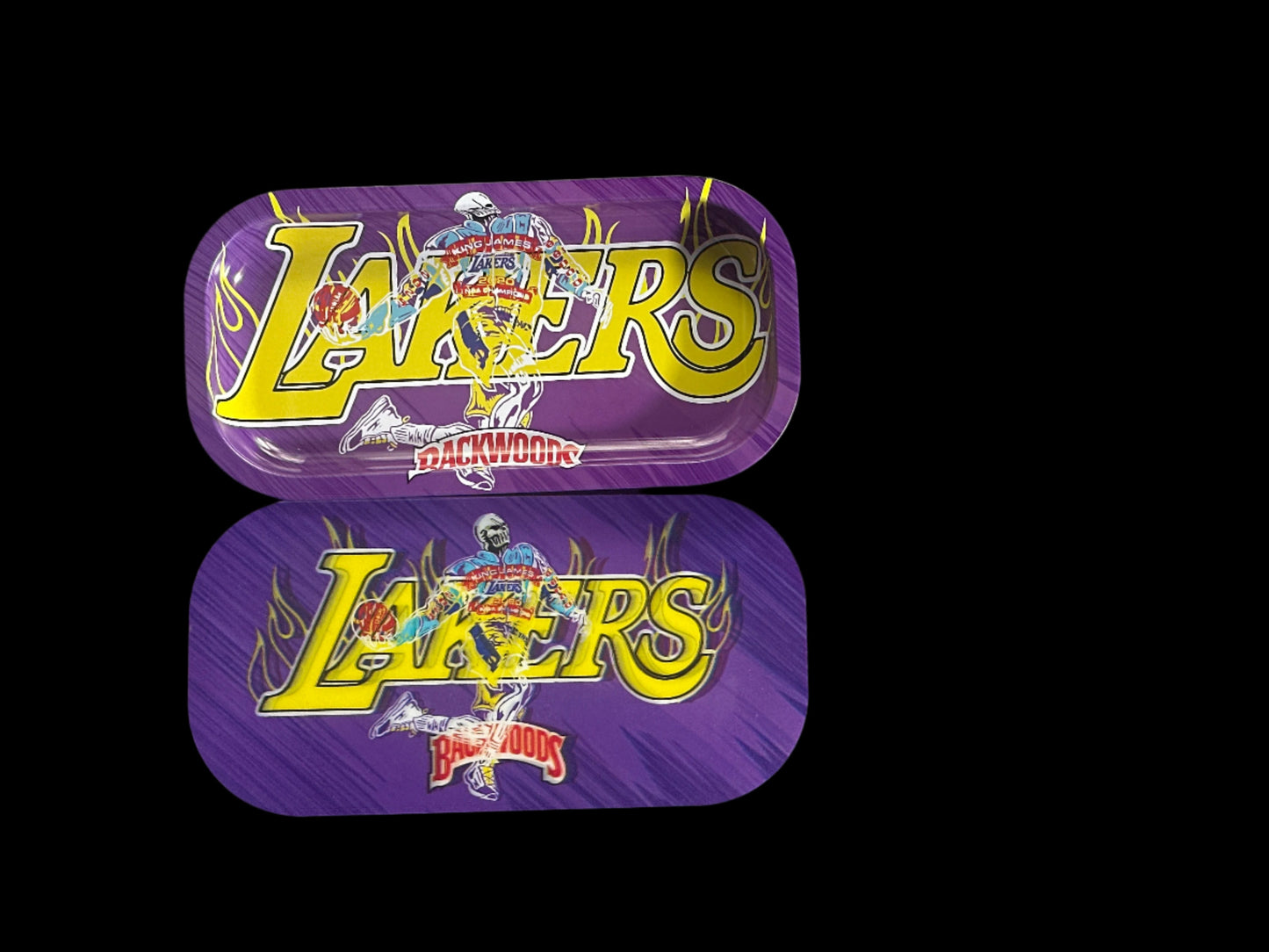 LAKERS ROLLING TRAY WITH MAGNETIC LID