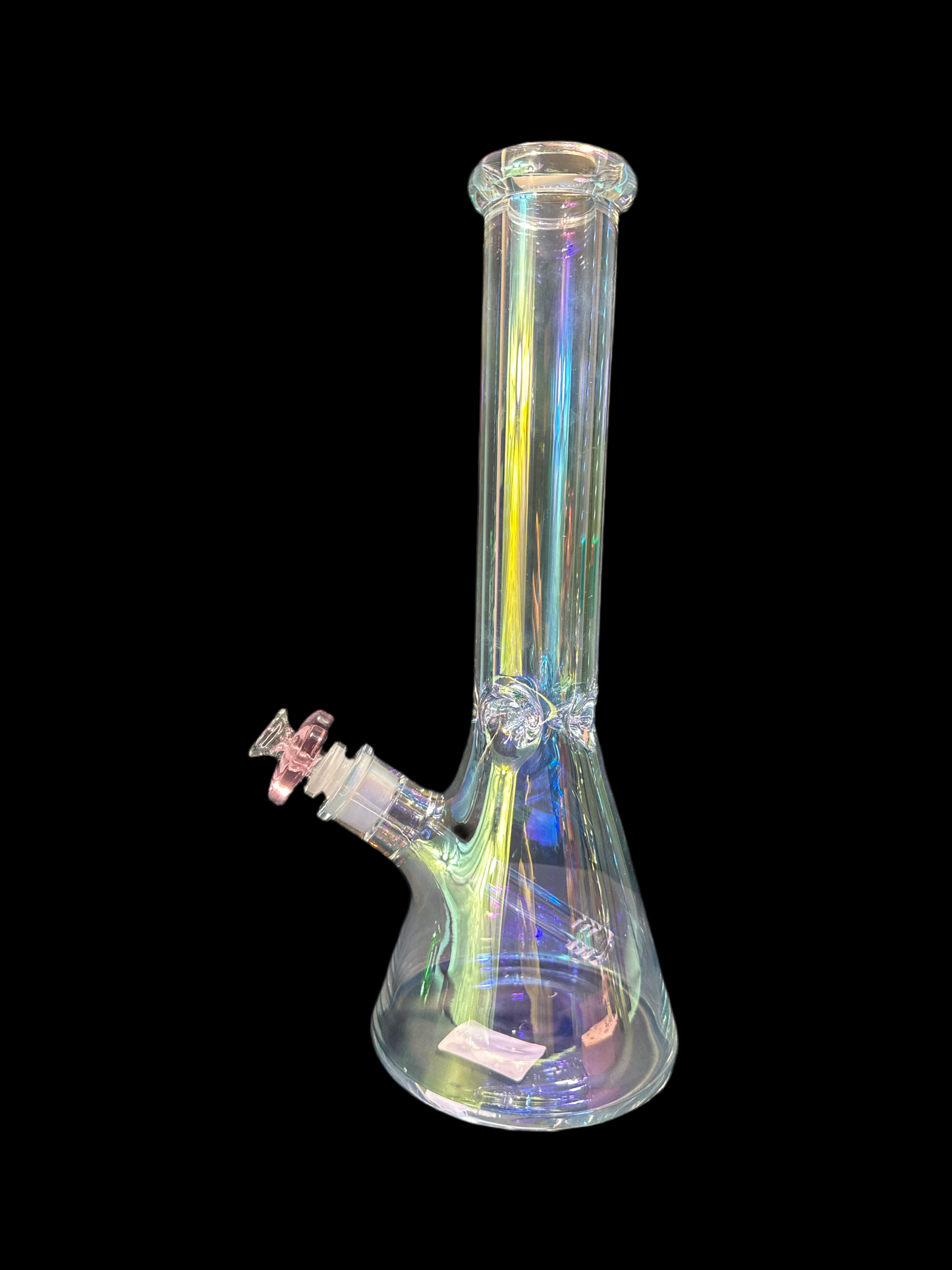 IRIDESCENT CLEAR GLASS BONG