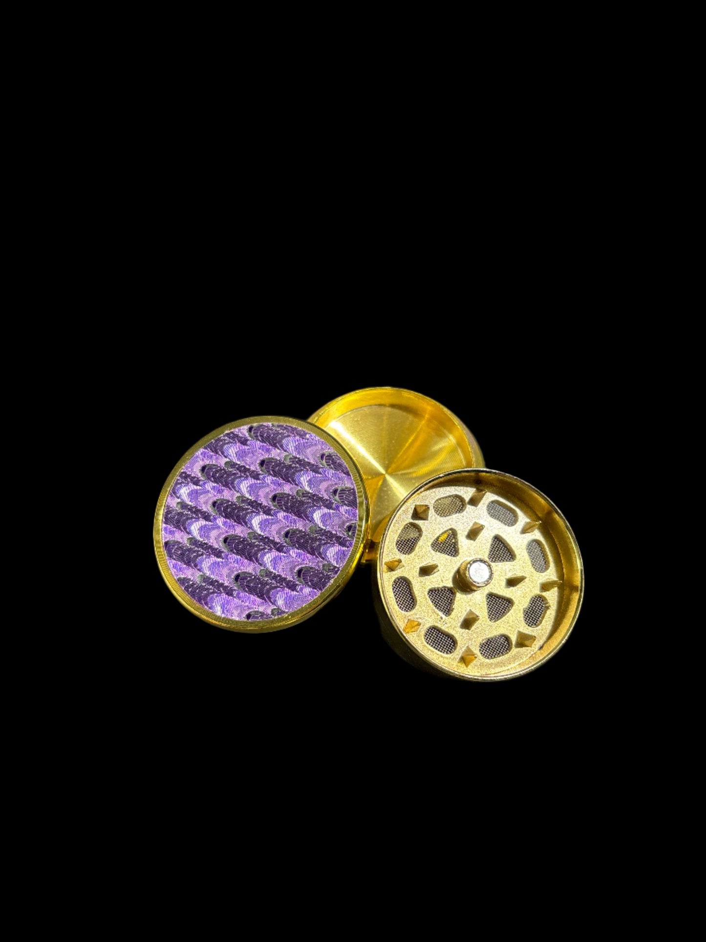 PURPLE AND GOLD GRINDER