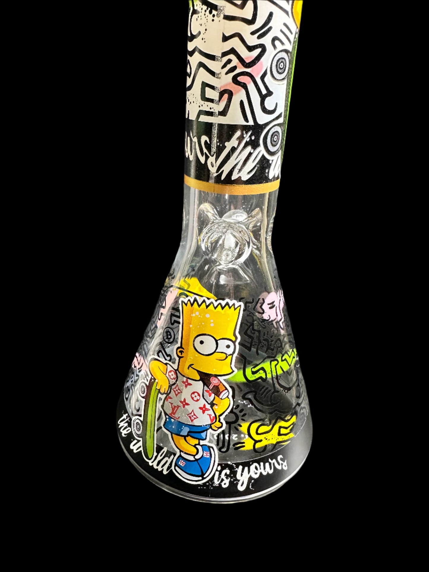 THE WORLD IS YOURS BART SIMPSON GLASS BONG