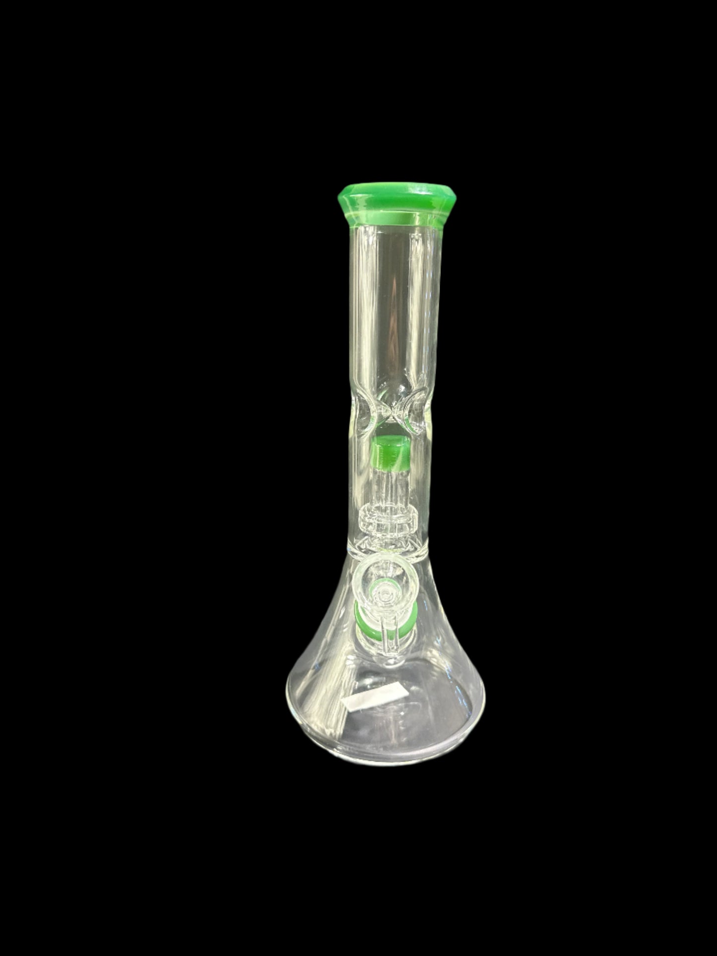 MEDIUM GREEN MOUTHPIECE GLASS BONG