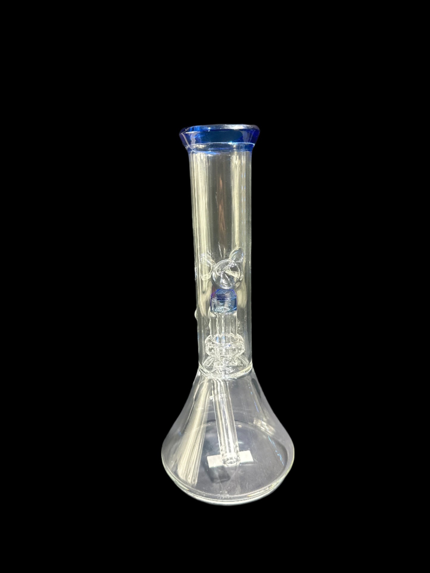 MEDIUM BLUE MOUTHPIECE GLASS BONG