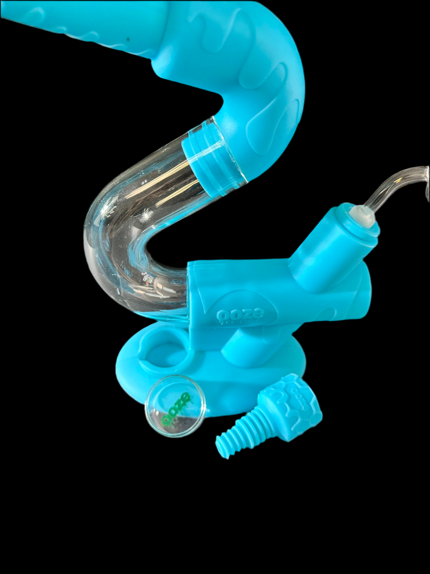 SWERVE SILICONE GLASS WATER PIPE & nectar collector