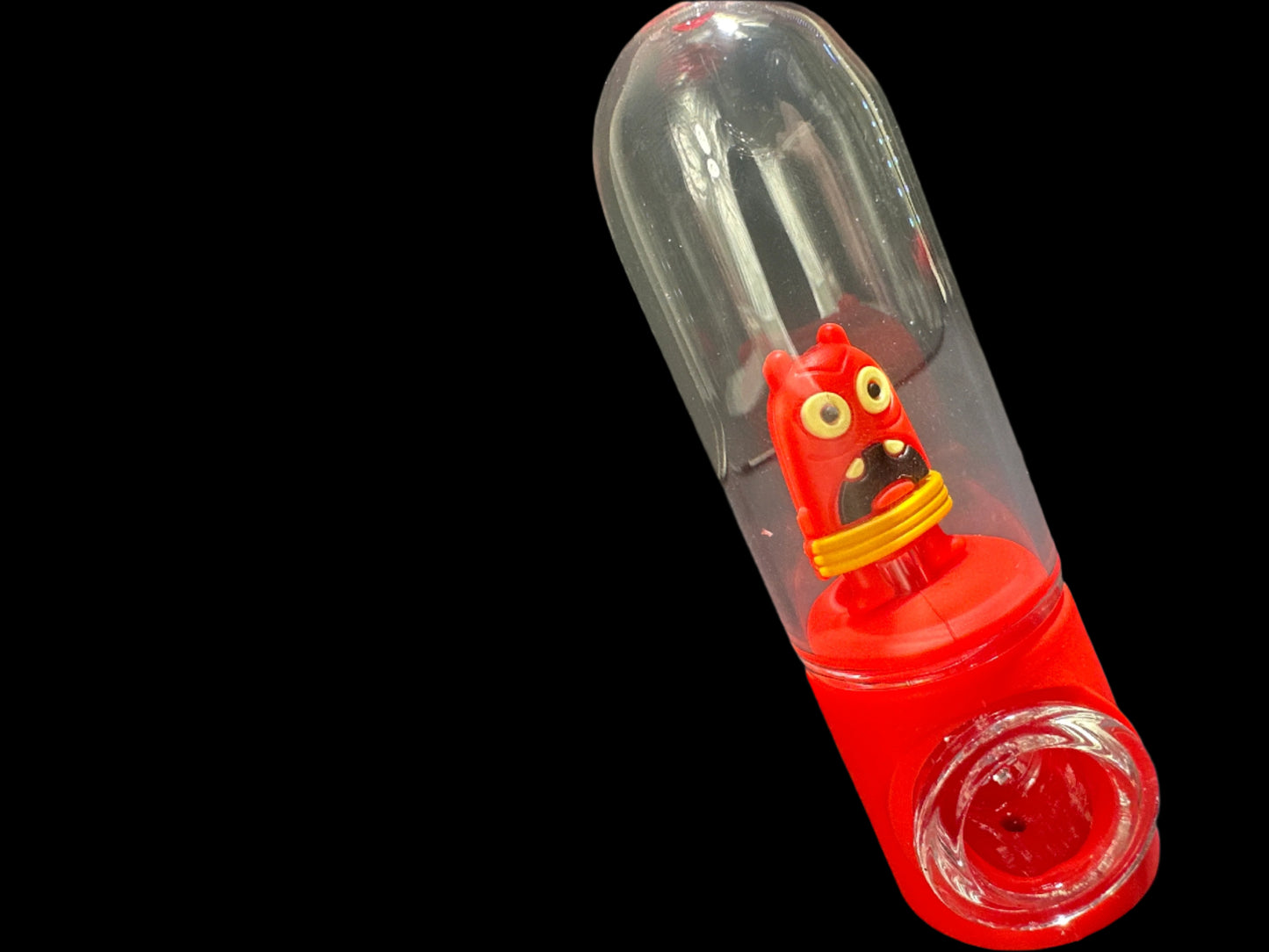 "ANGER" SILICONE AND GLASS HAND PIPE