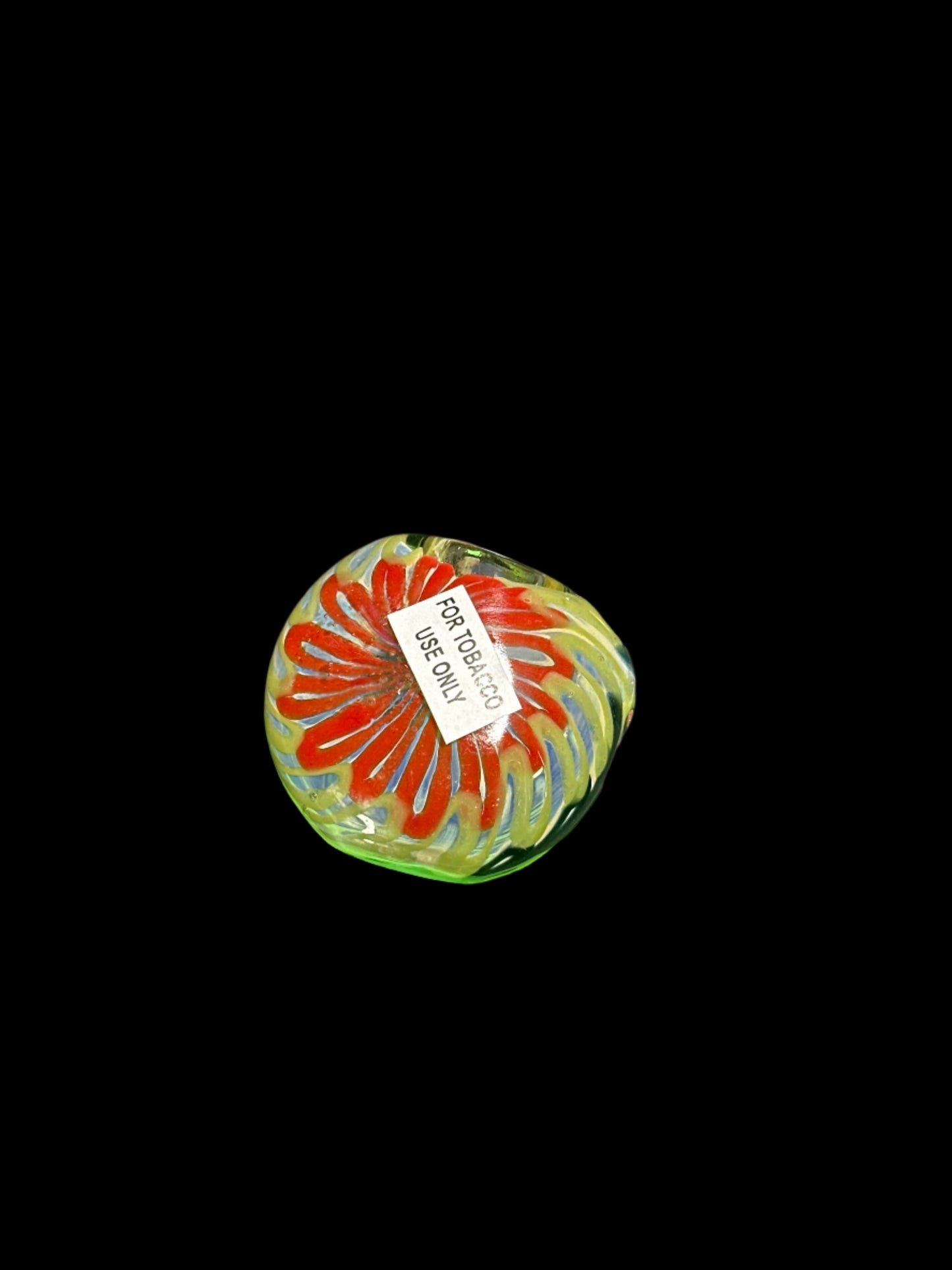 TIE DYE GLASS HAND PIPE