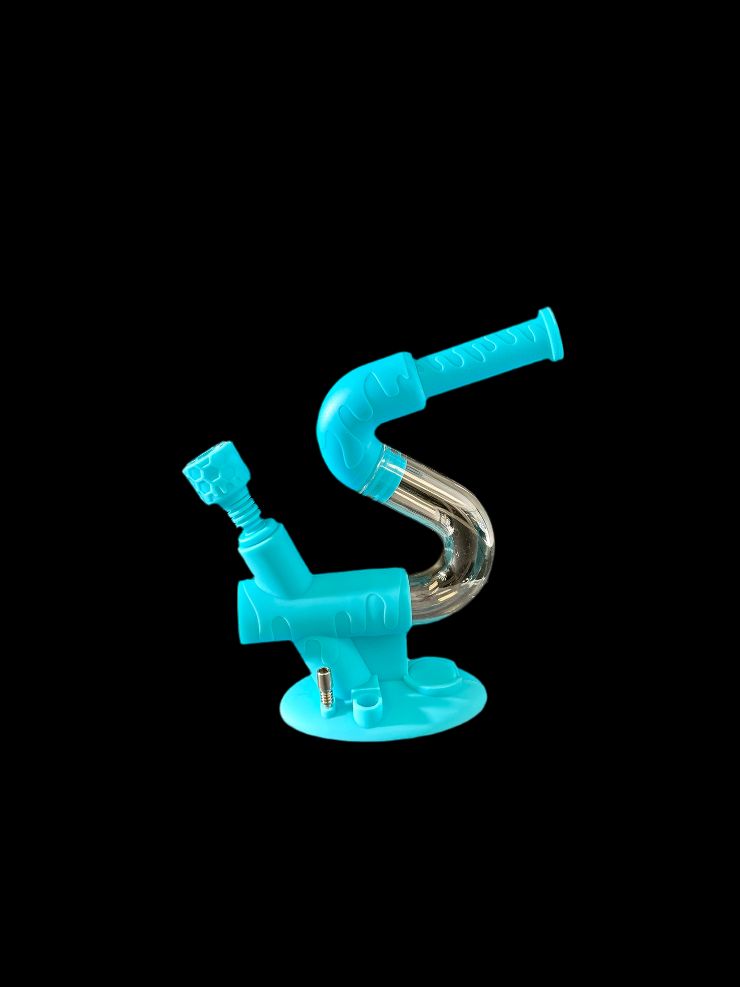 SWERVE SILICONE GLASS WATER PIPE & nectar collector