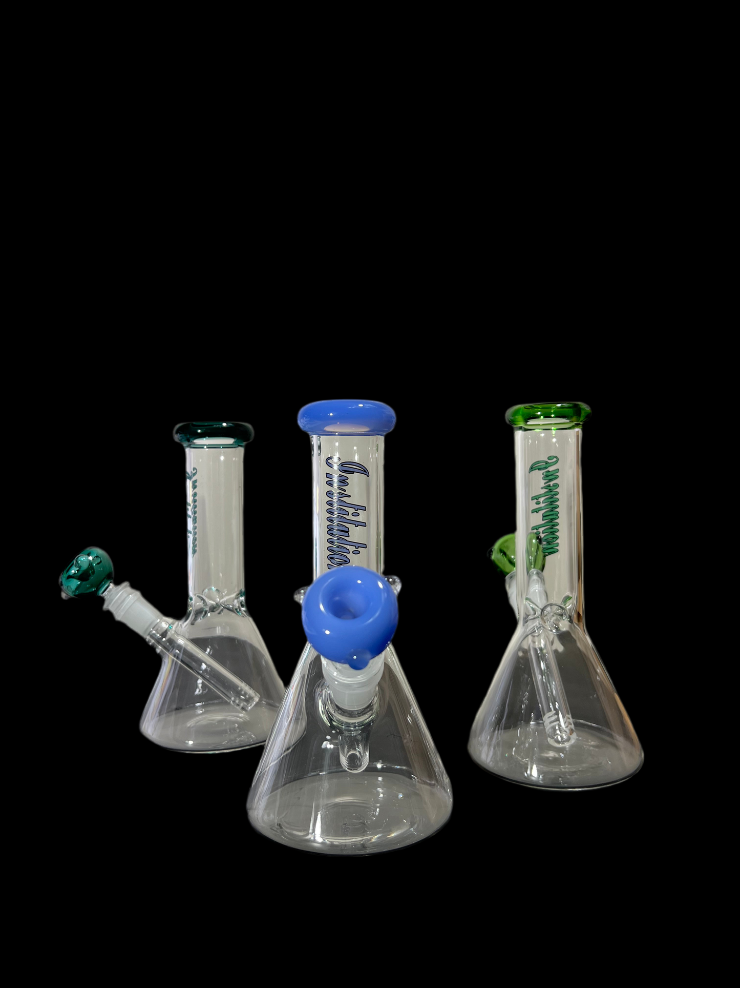 19CM INSTITUTION CLEAR GLASS / Dab rig