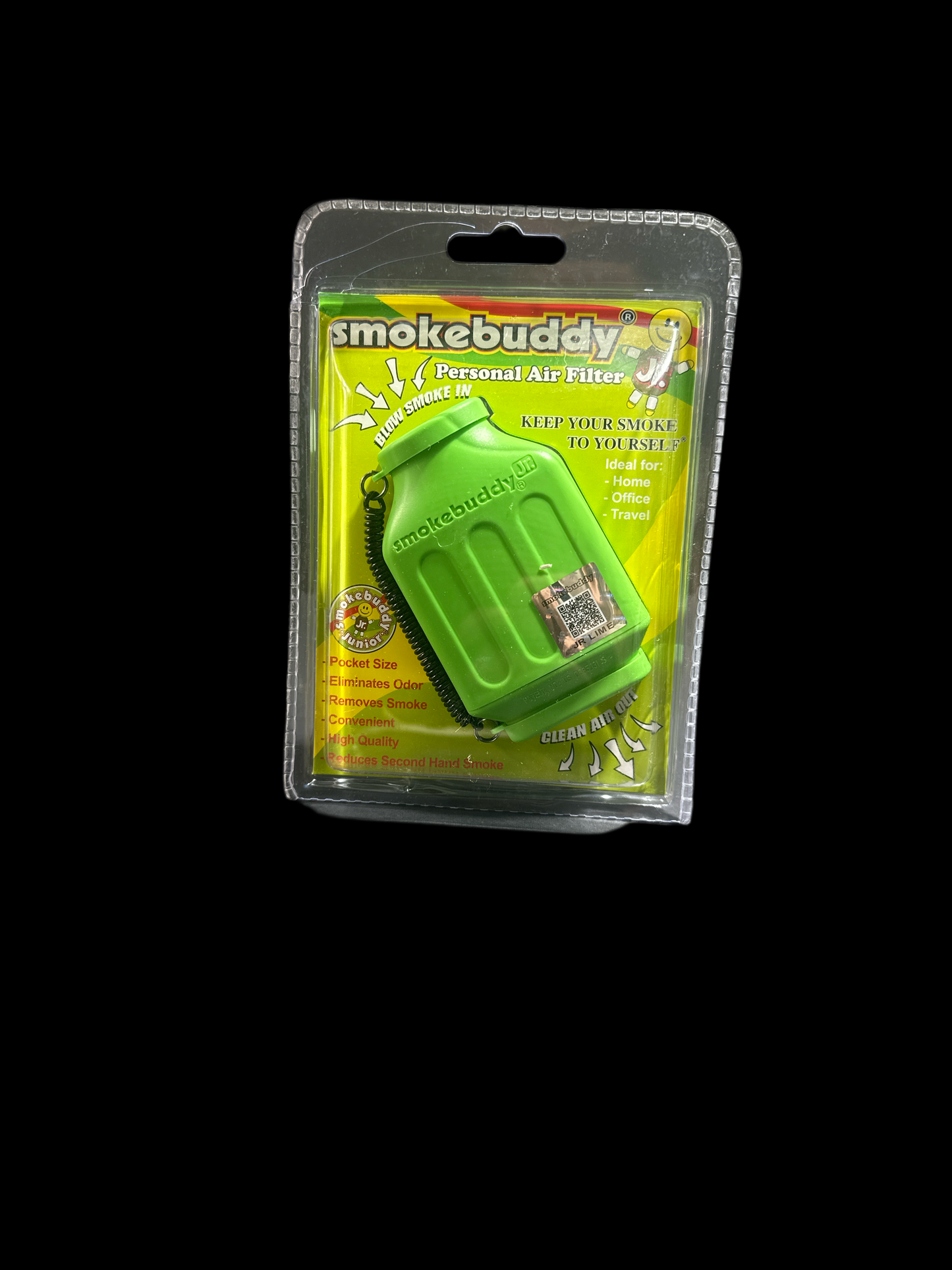 JR SMOKE BUDDY PERSONAL AIR FILTER GREEN