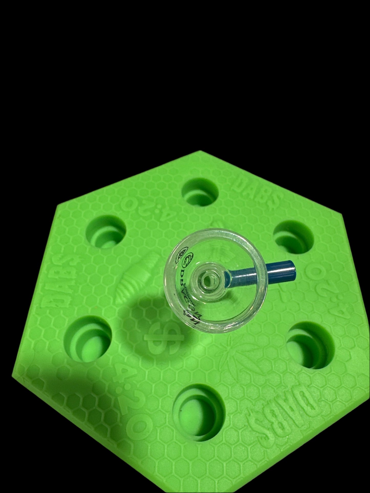 14MM BLUE DRAGON PLATINUM GLASS BOWL PIECE