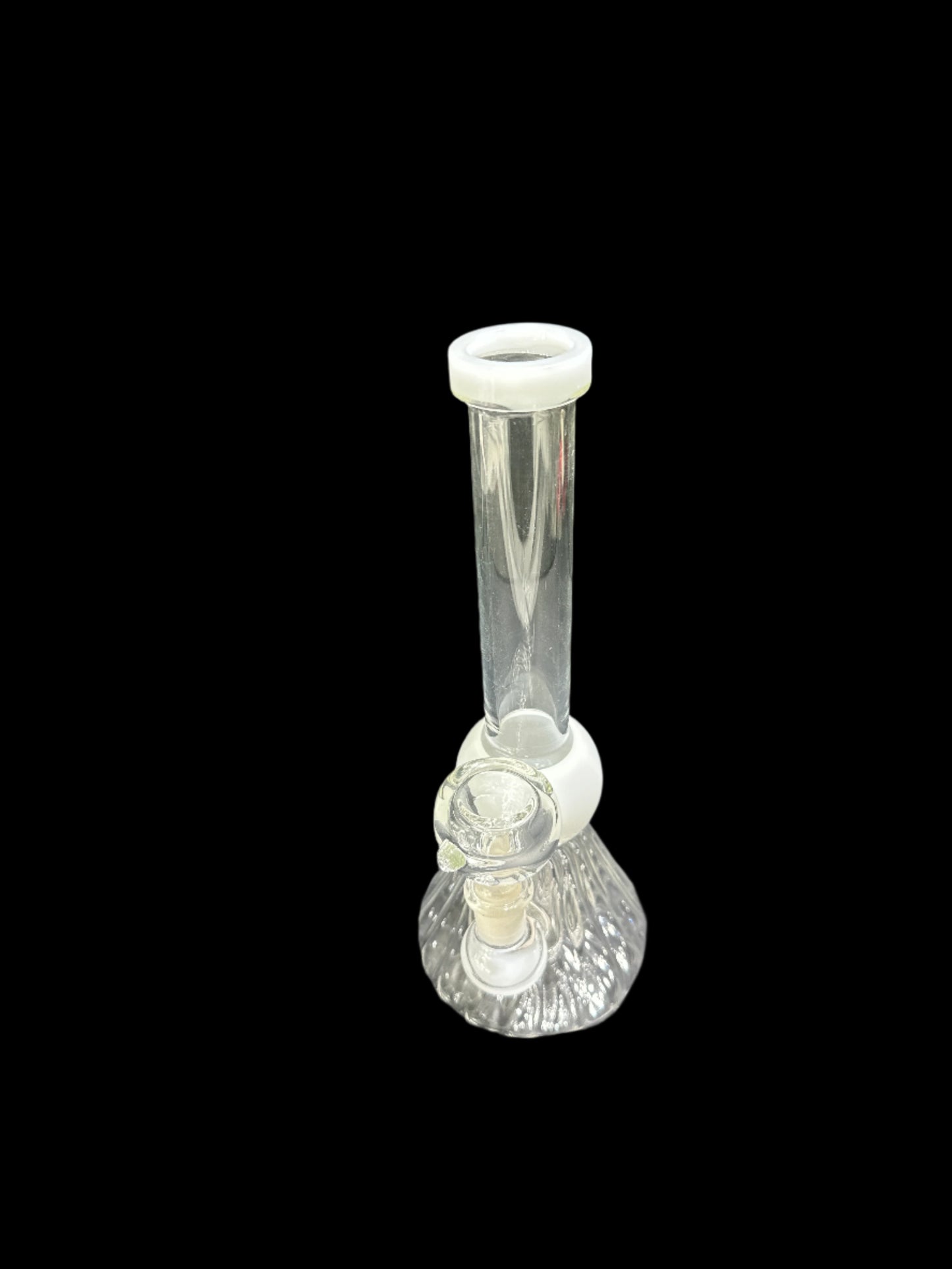 CLEAR PEARL GLASS BONG