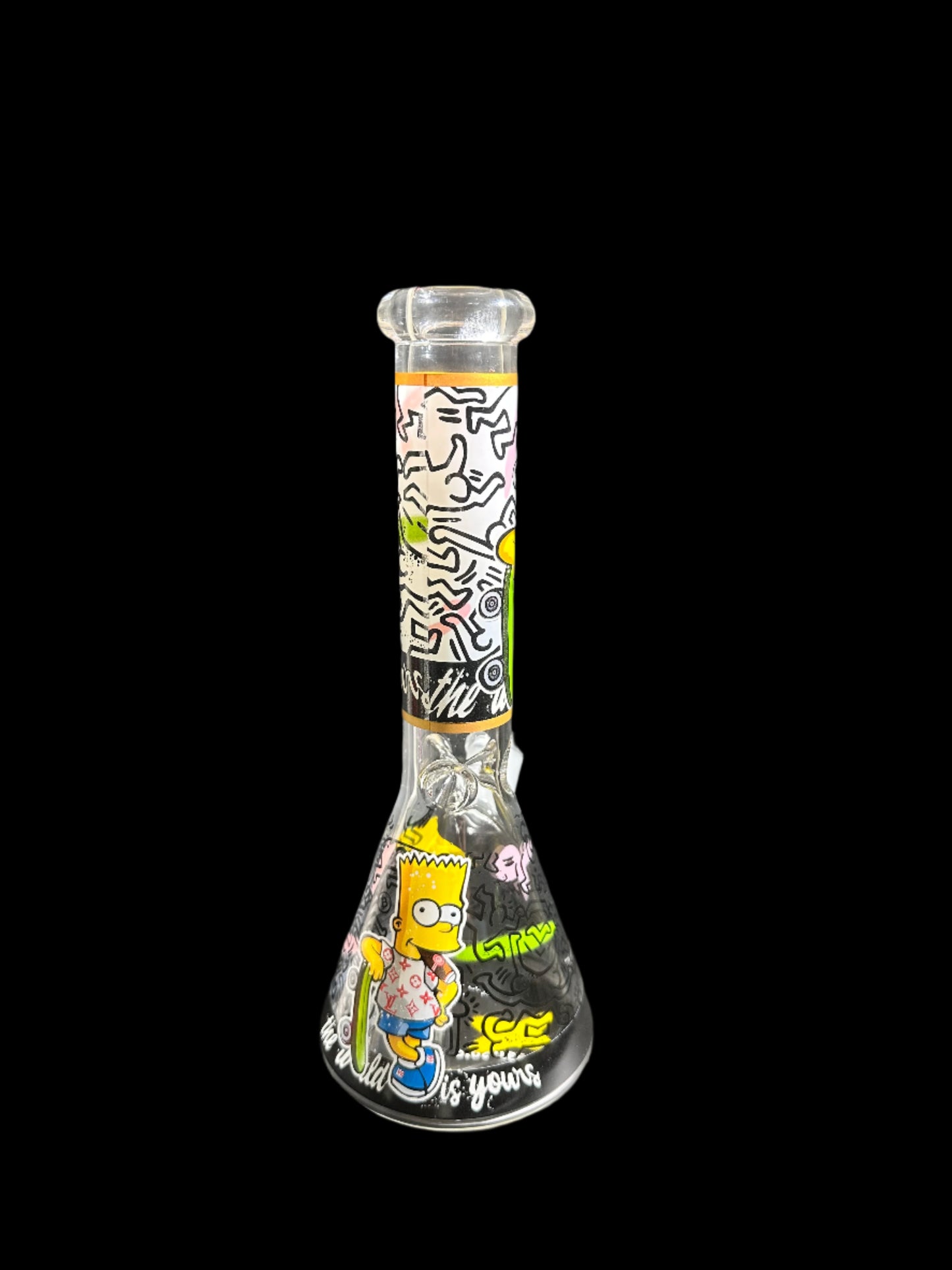 THE WORLD IS YOURS BART SIMPSON GLASS BONG