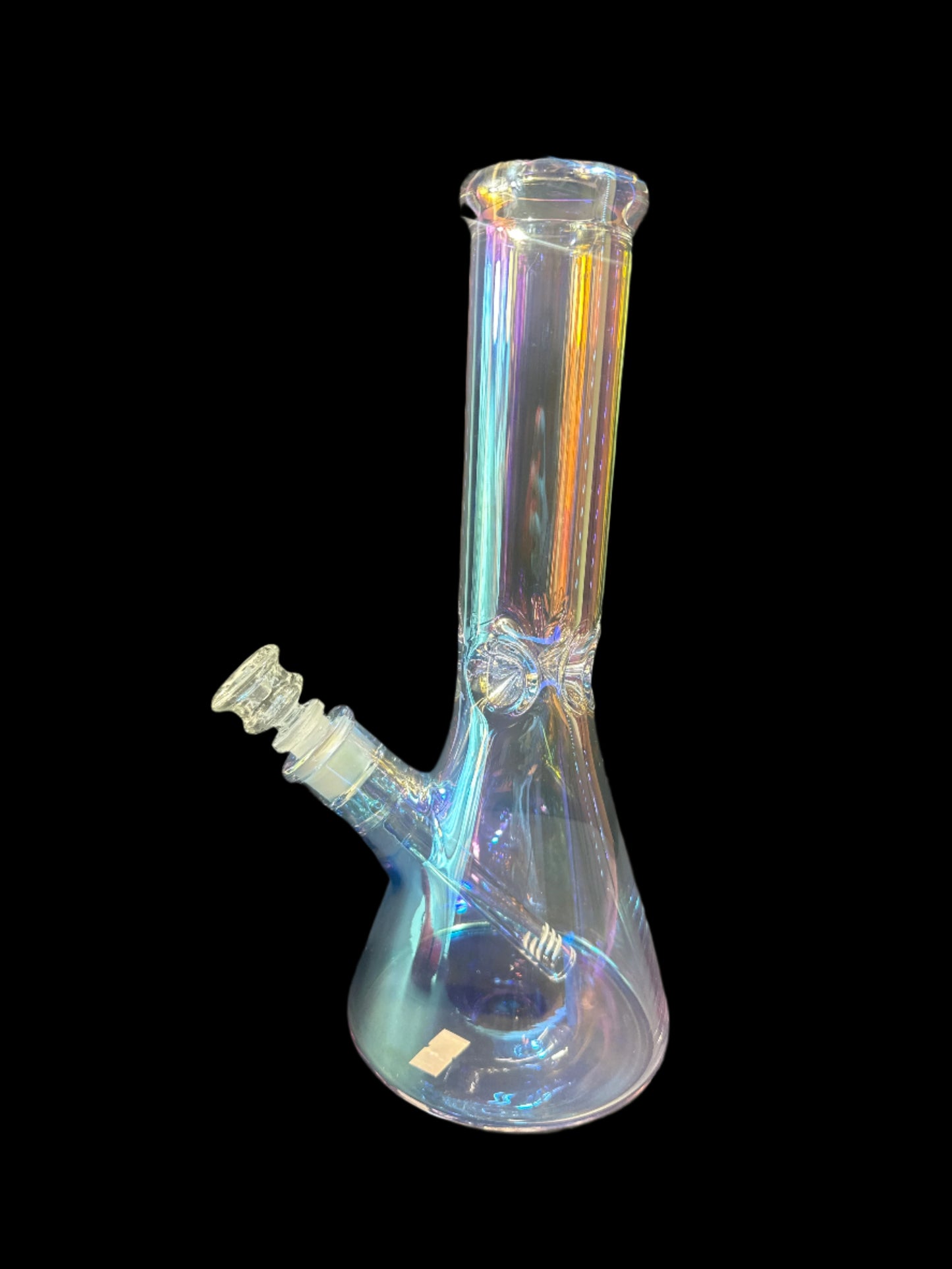 IRIDESCENT CLEAR GLASS BONG