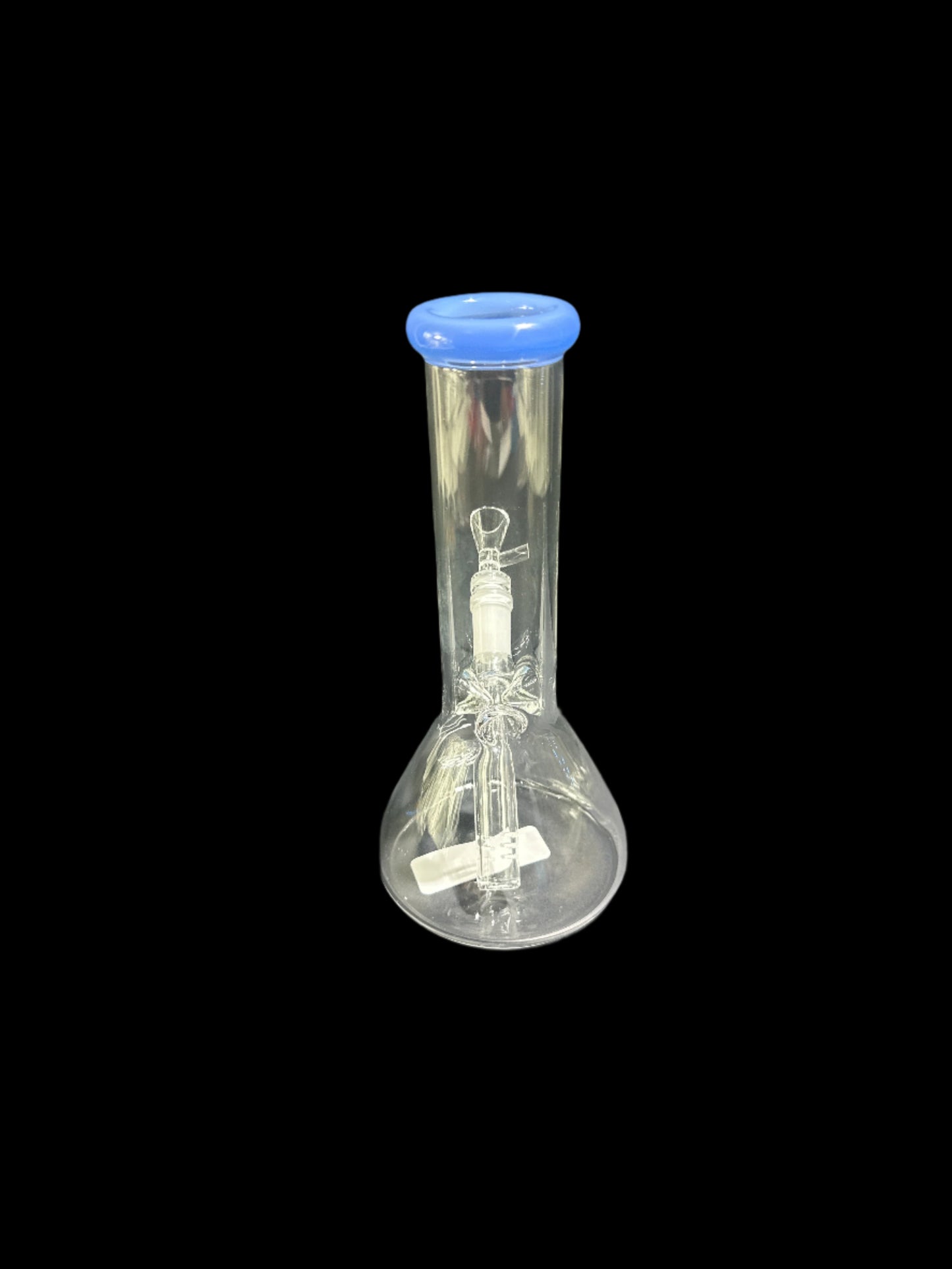 SMALL BLUE MOUTHPIECE GLASS BONG
