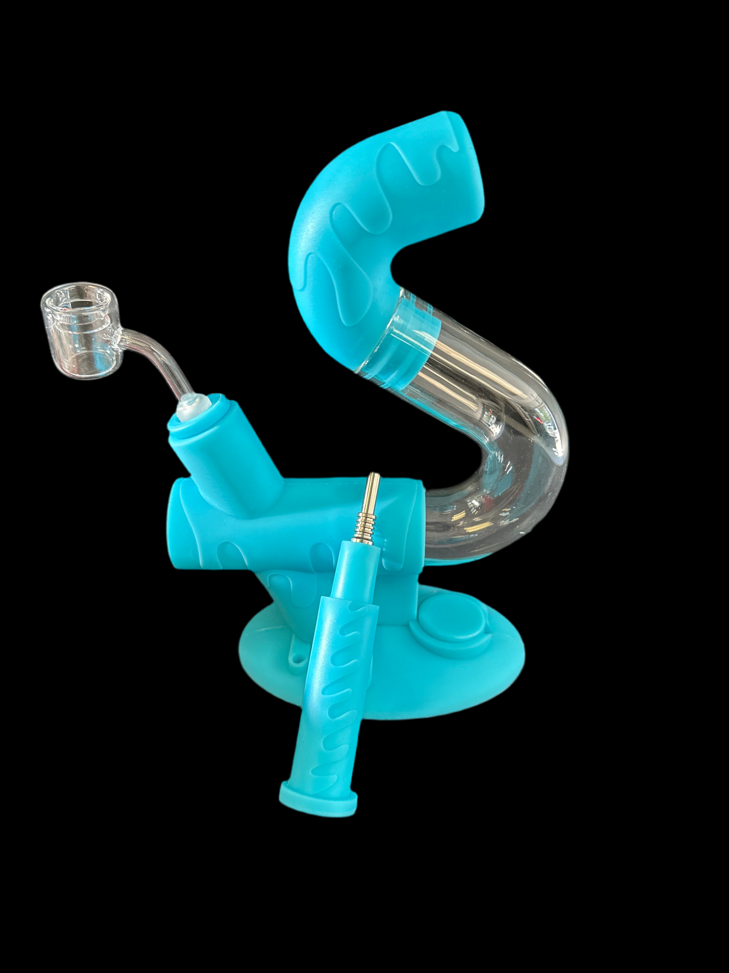 SWERVE SILICONE GLASS WATER PIPE & nectar collector