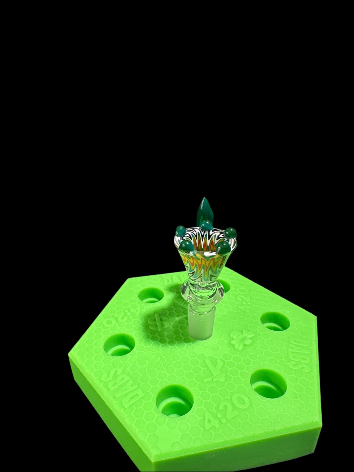 14MM GREEN BOWL HORN PIECE