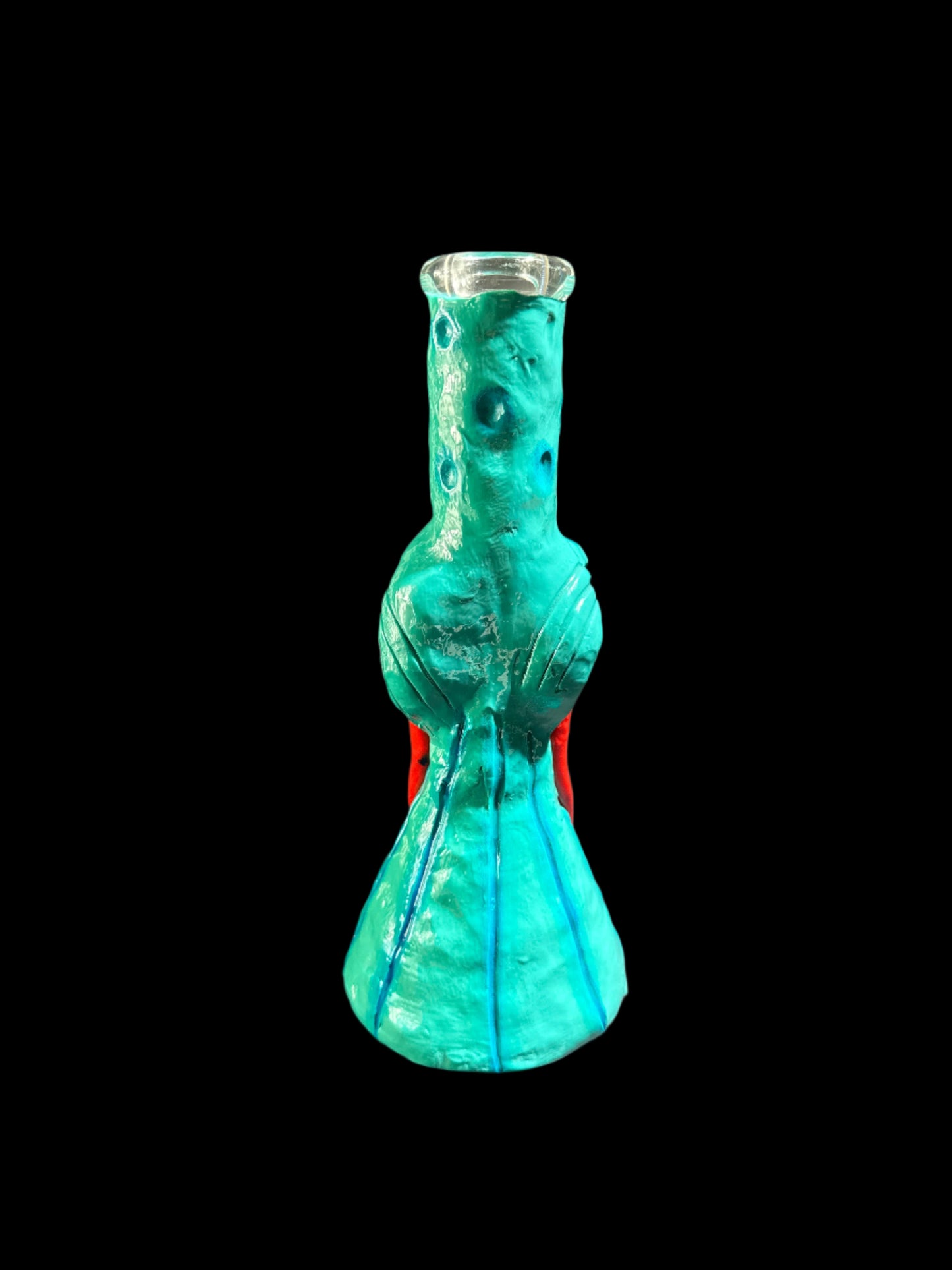 SCULPTED MONSTER GLASS BONG *GLOWS IN THE DARK*