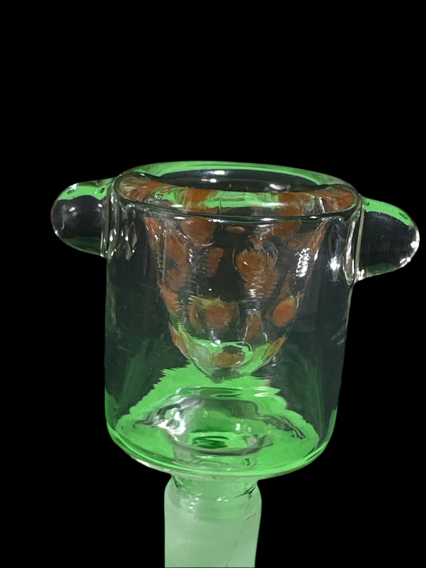 14MM DOTTED ORANGE BOWL PIECE