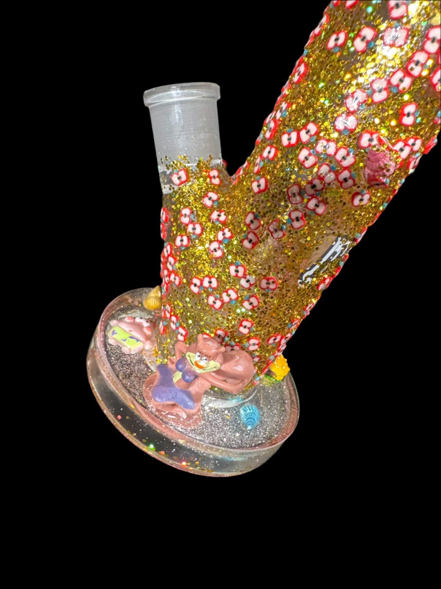 TOON DREAMZ HAND CRAFT SQUIDWARD AND SANDY CHEEKS GLASS BONG
