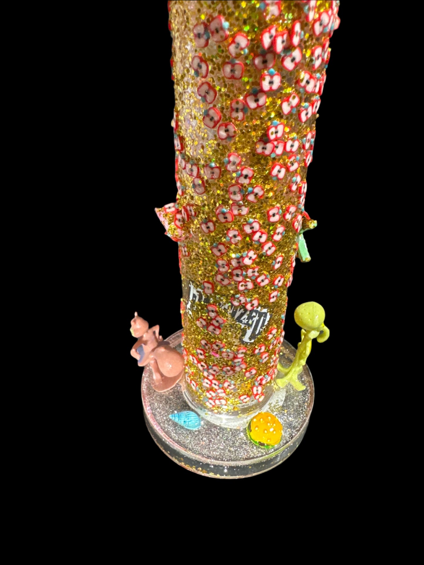 TOON DREAMZ HAND CRAFT SQUIDWARD AND SANDY CHEEKS GLASS BONG