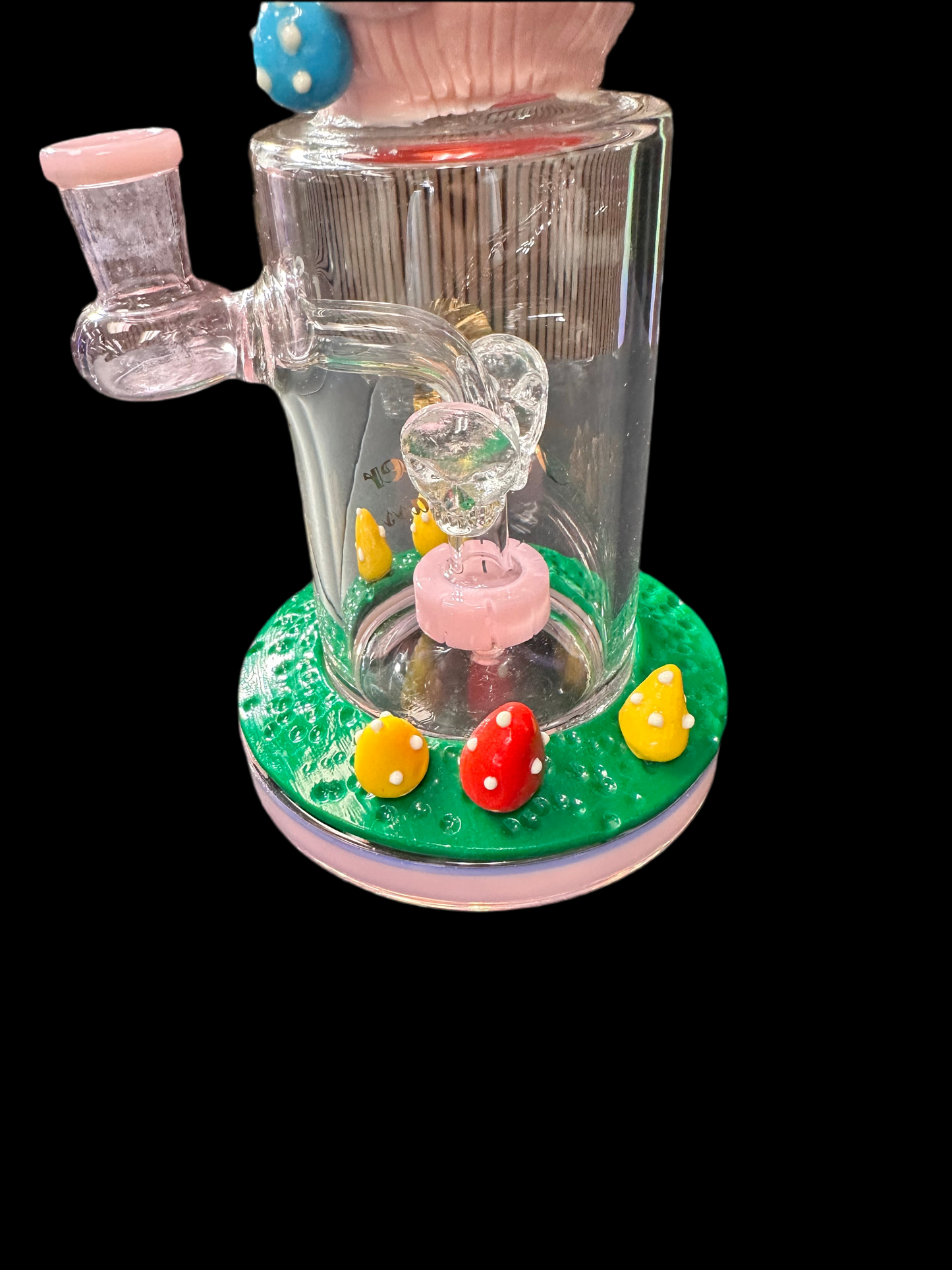 ONE EYE HIPSTER PINK GLASS BONG /DAB