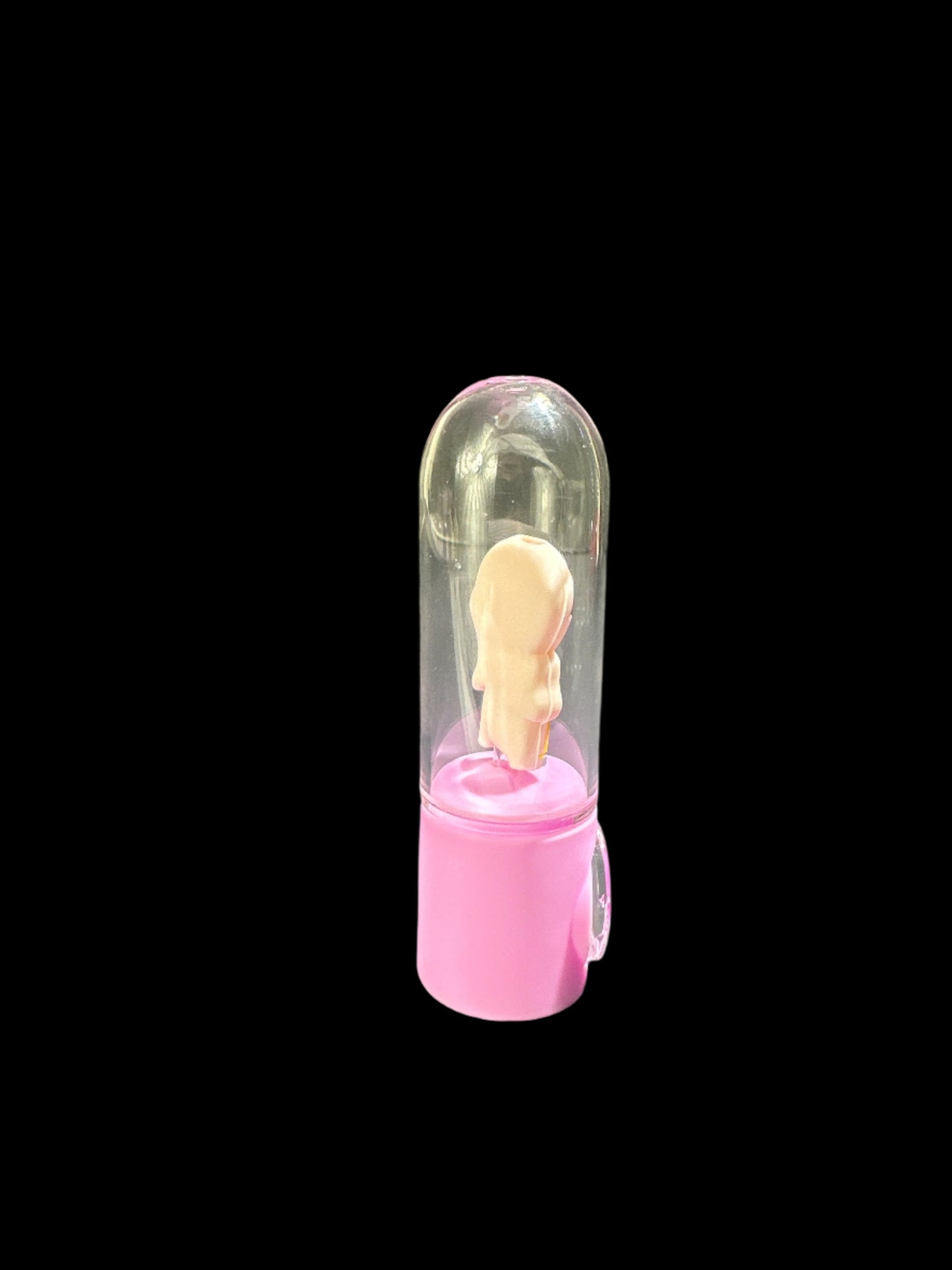 PINK MORTY SILICONE AND GLASS HAND PIPE
