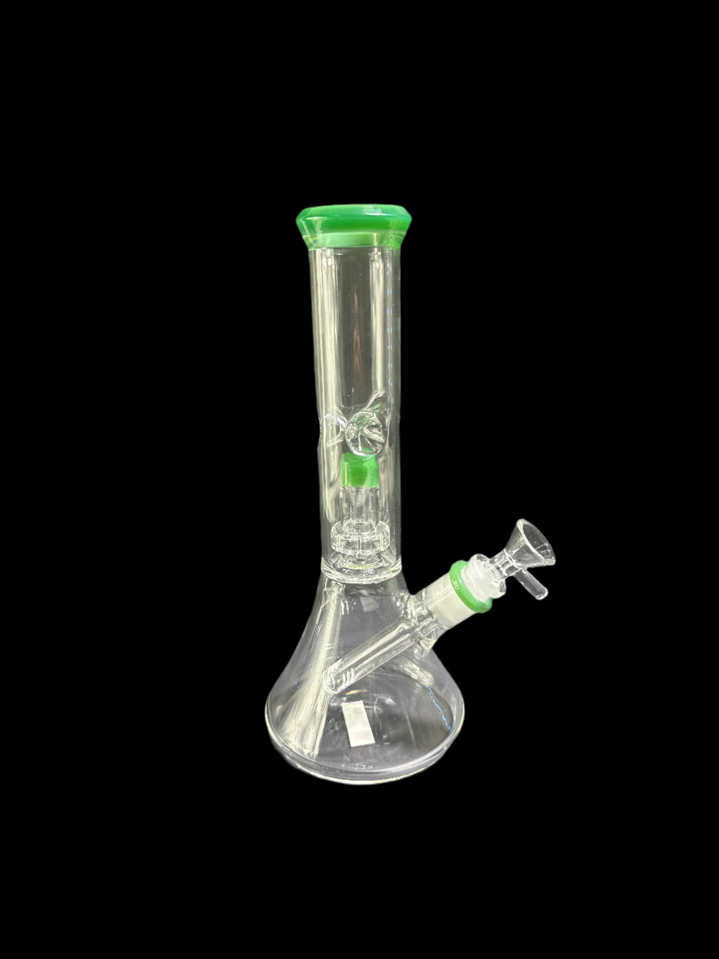 MEDIUM GREEN MOUTHPIECE GLASS BONG