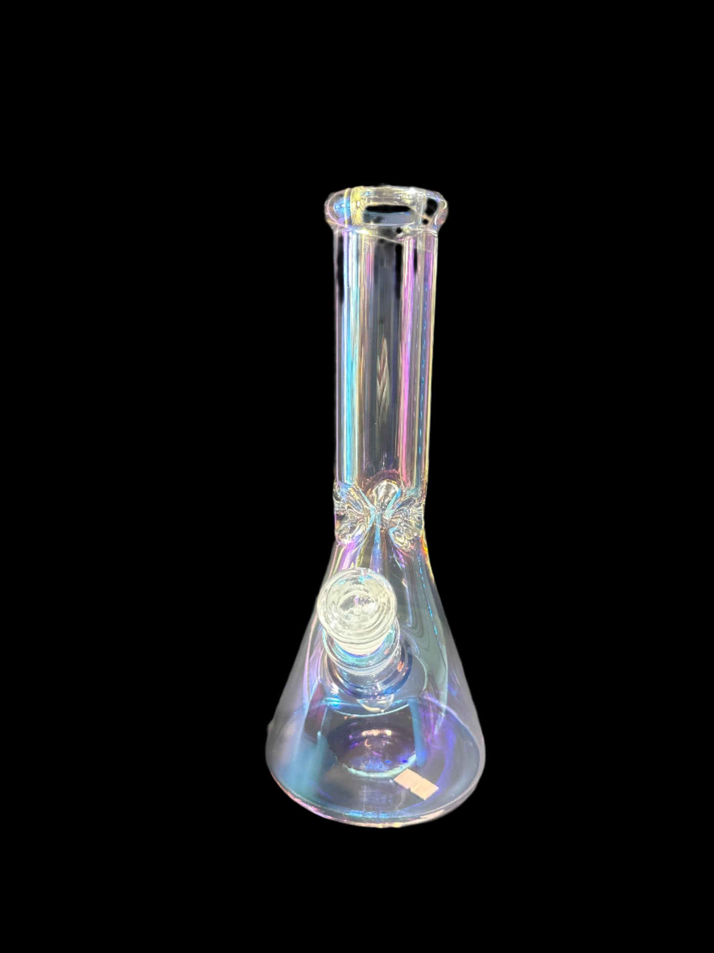 IRIDESCENT CLEAR GLASS BONG